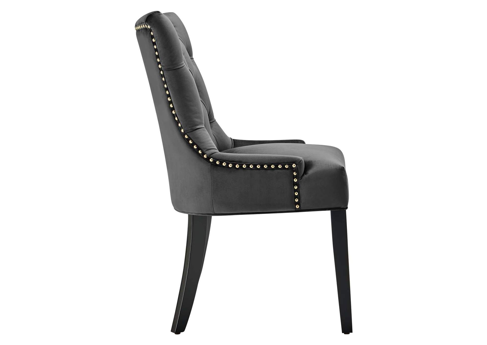 Charcoal Regent Tufted Performance Velvet Dining Side Chairs - [Set of 2],Modway