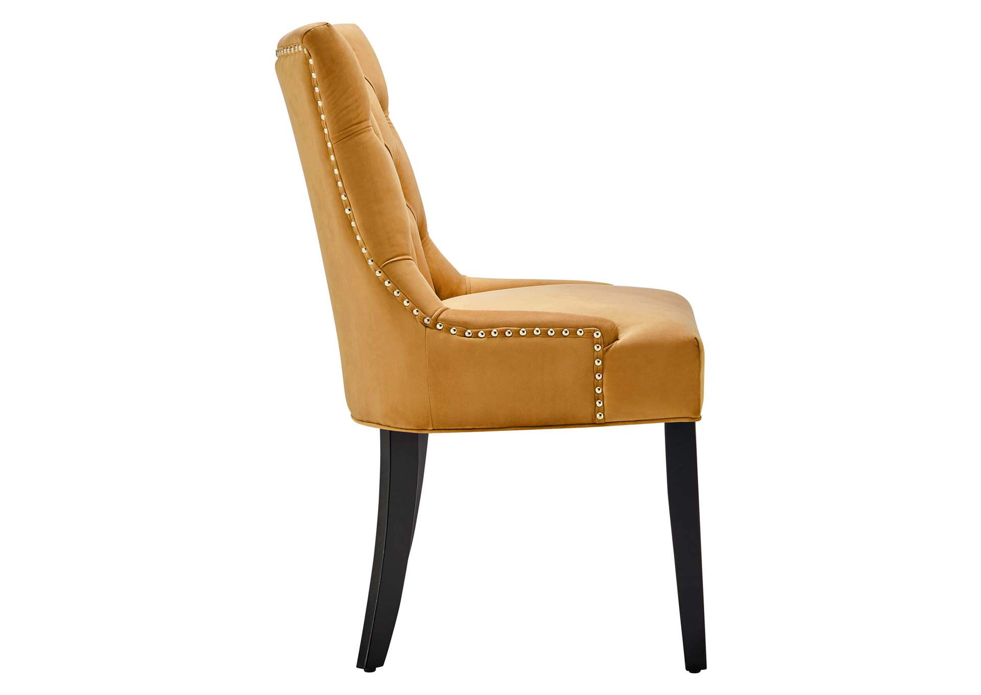Cognac Regent Tufted Performance Velvet Dining Side Chairs - [Set of 2],Modway