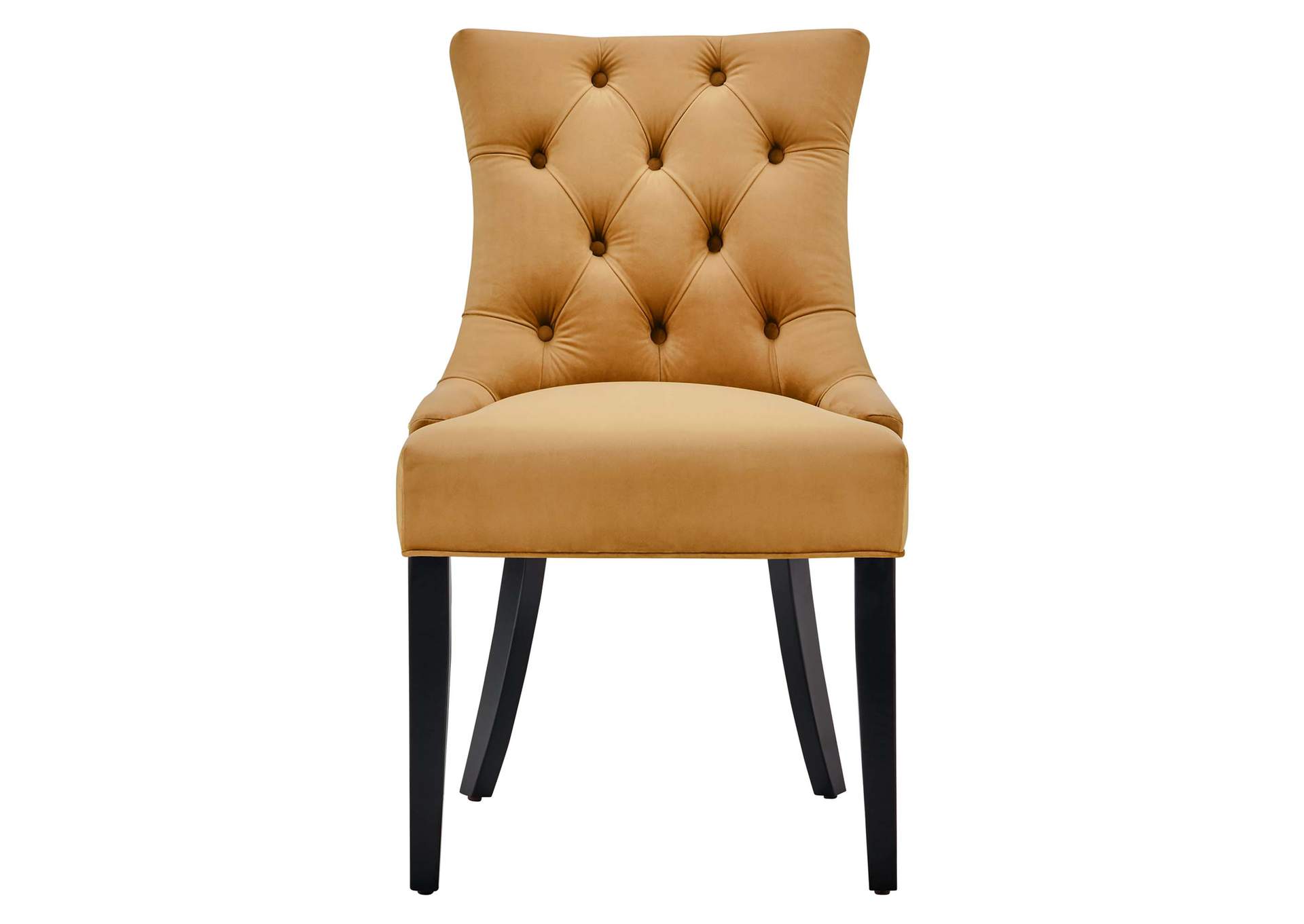 Cognac Regent Tufted Performance Velvet Dining Side Chairs - [Set of 2],Modway