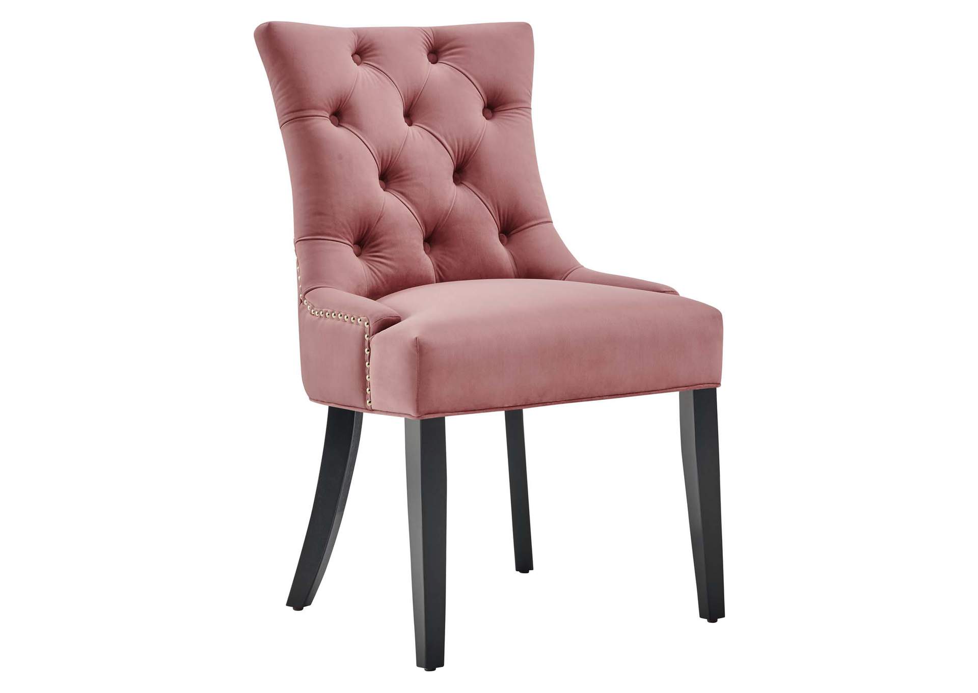 Regent Dusty Rose Tufted Performance Velvet Dining Side Chairs - [Set of 2],Modway