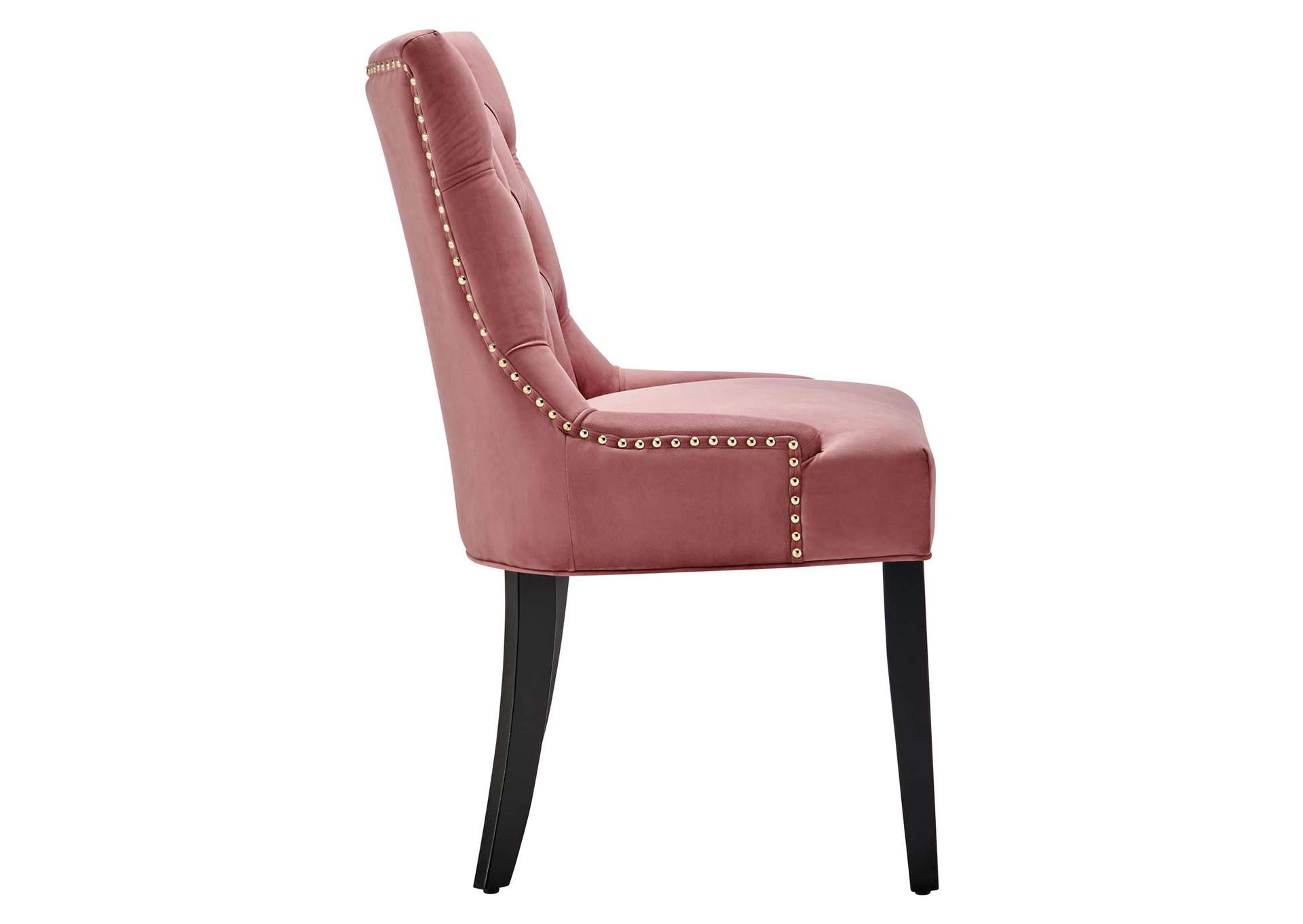Regent Dusty Rose Tufted Performance Velvet Dining Side Chairs - [Set of 2],Modway