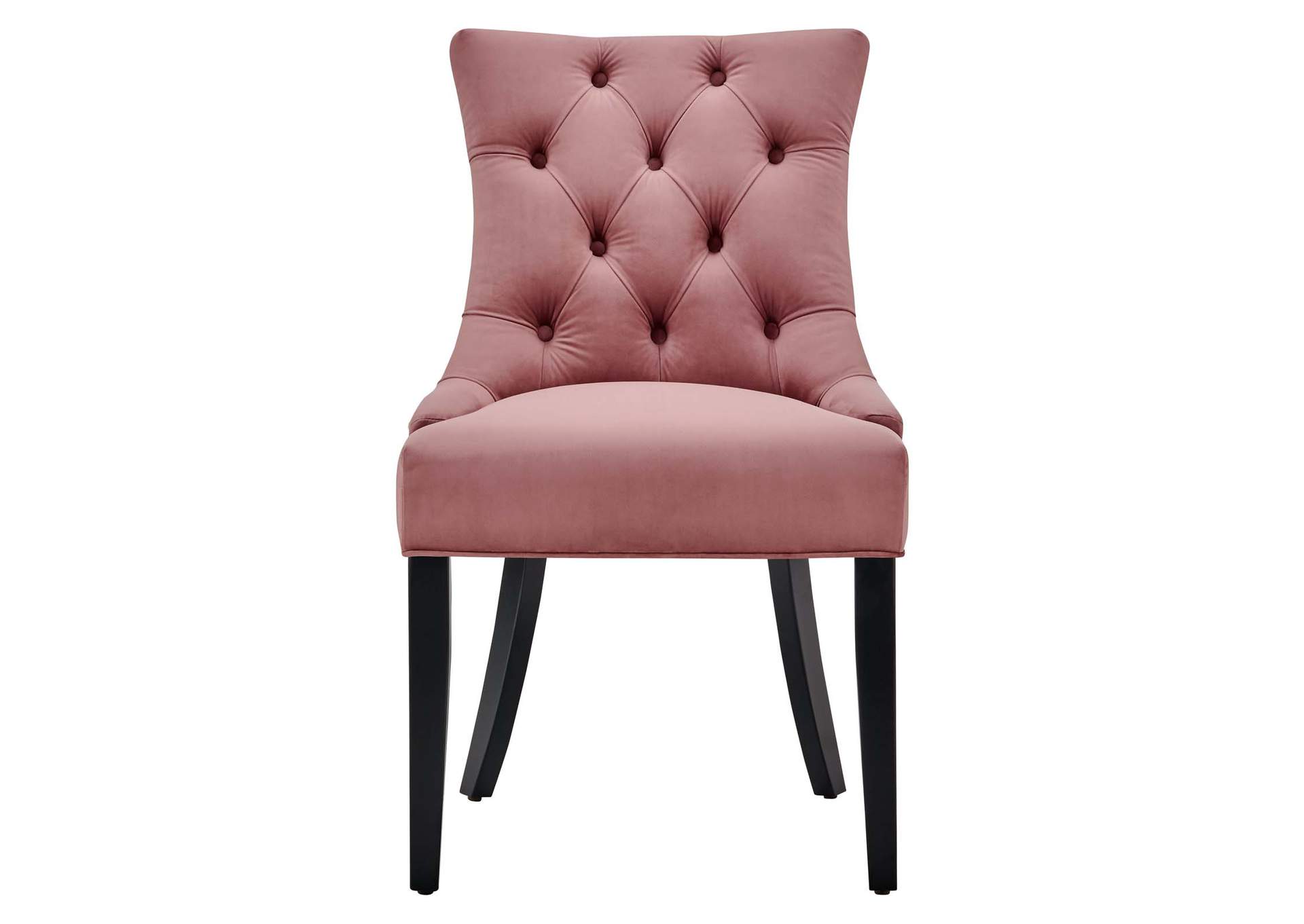 Regent Dusty Rose Tufted Performance Velvet Dining Side Chairs - [Set of 2],Modway