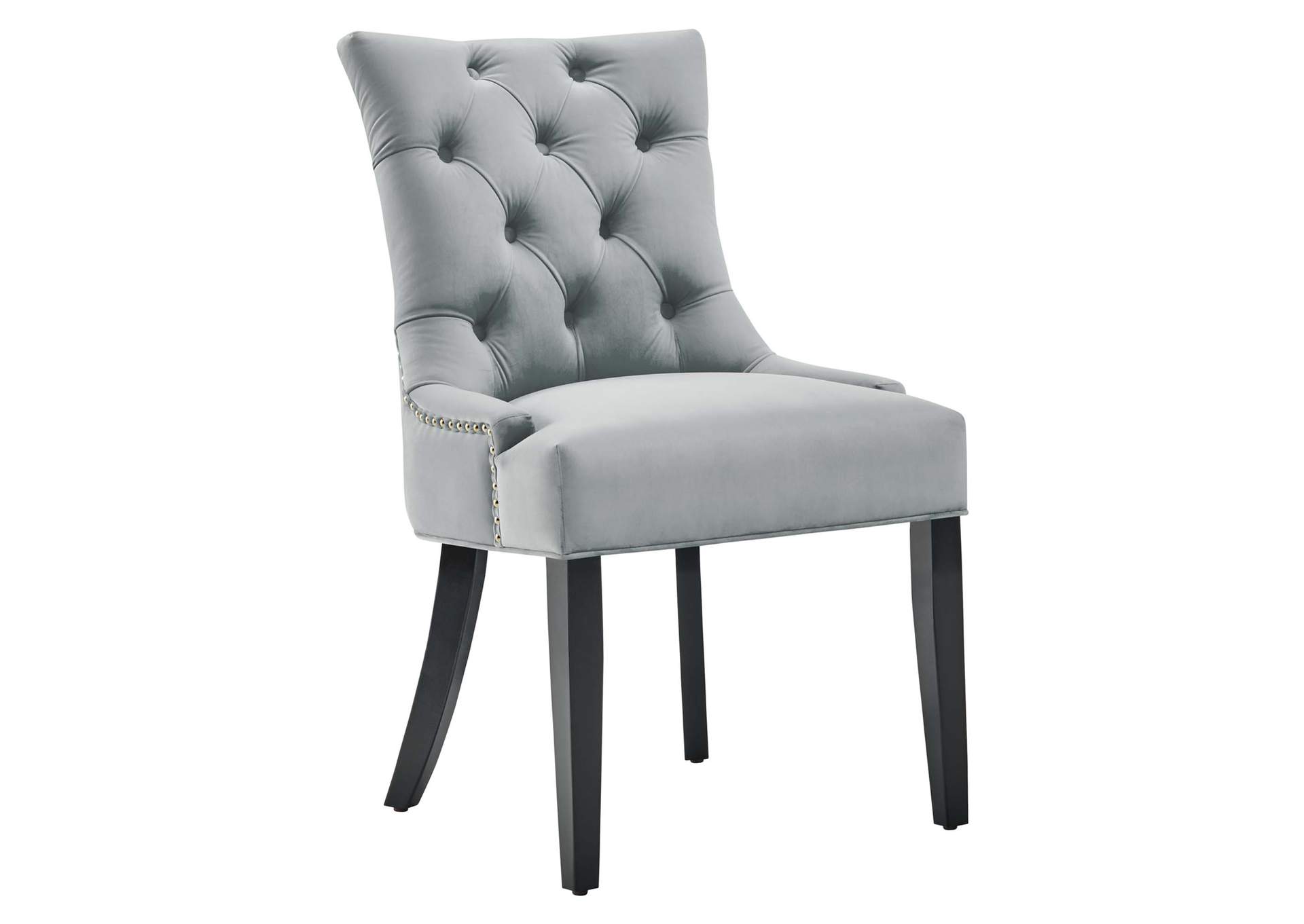 Light Gray Regent Tufted Performance Velvet Dining Side Chairs - [Set of 2],Modway