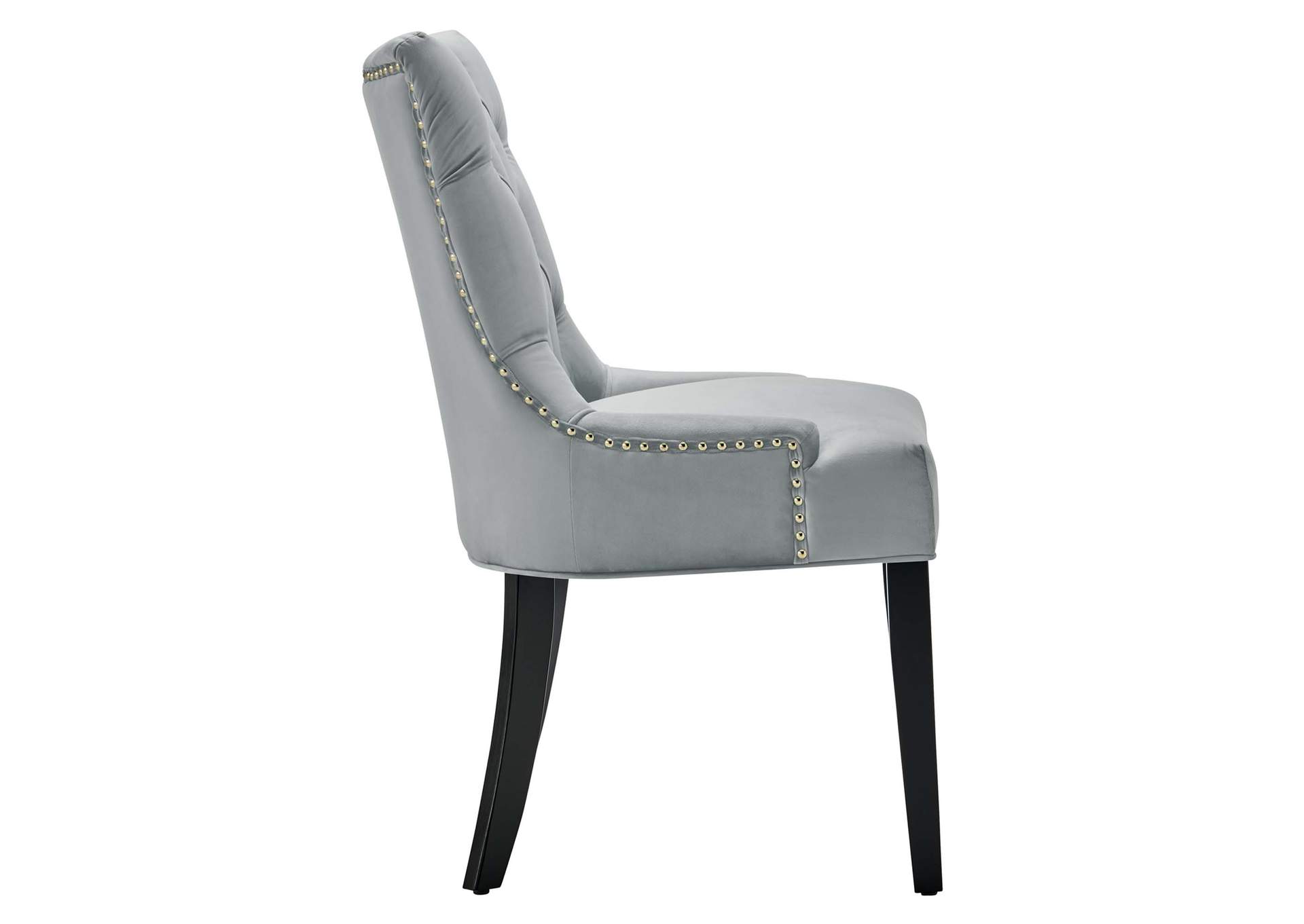 Light Gray Regent Tufted Performance Velvet Dining Side Chairs - [Set of 2],Modway