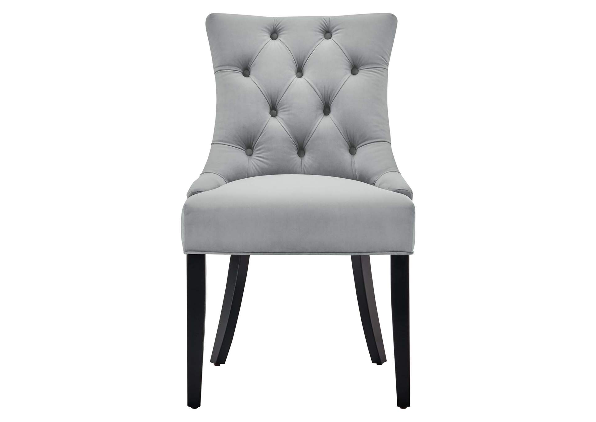 Light Gray Regent Tufted Performance Velvet Dining Side Chairs - [Set of 2],Modway