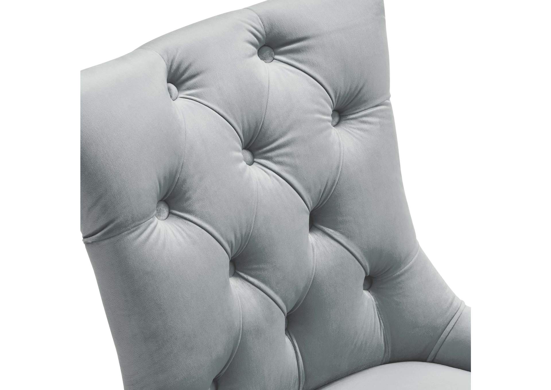 Light Gray Regent Tufted Performance Velvet Dining Side Chairs - [Set of 2],Modway