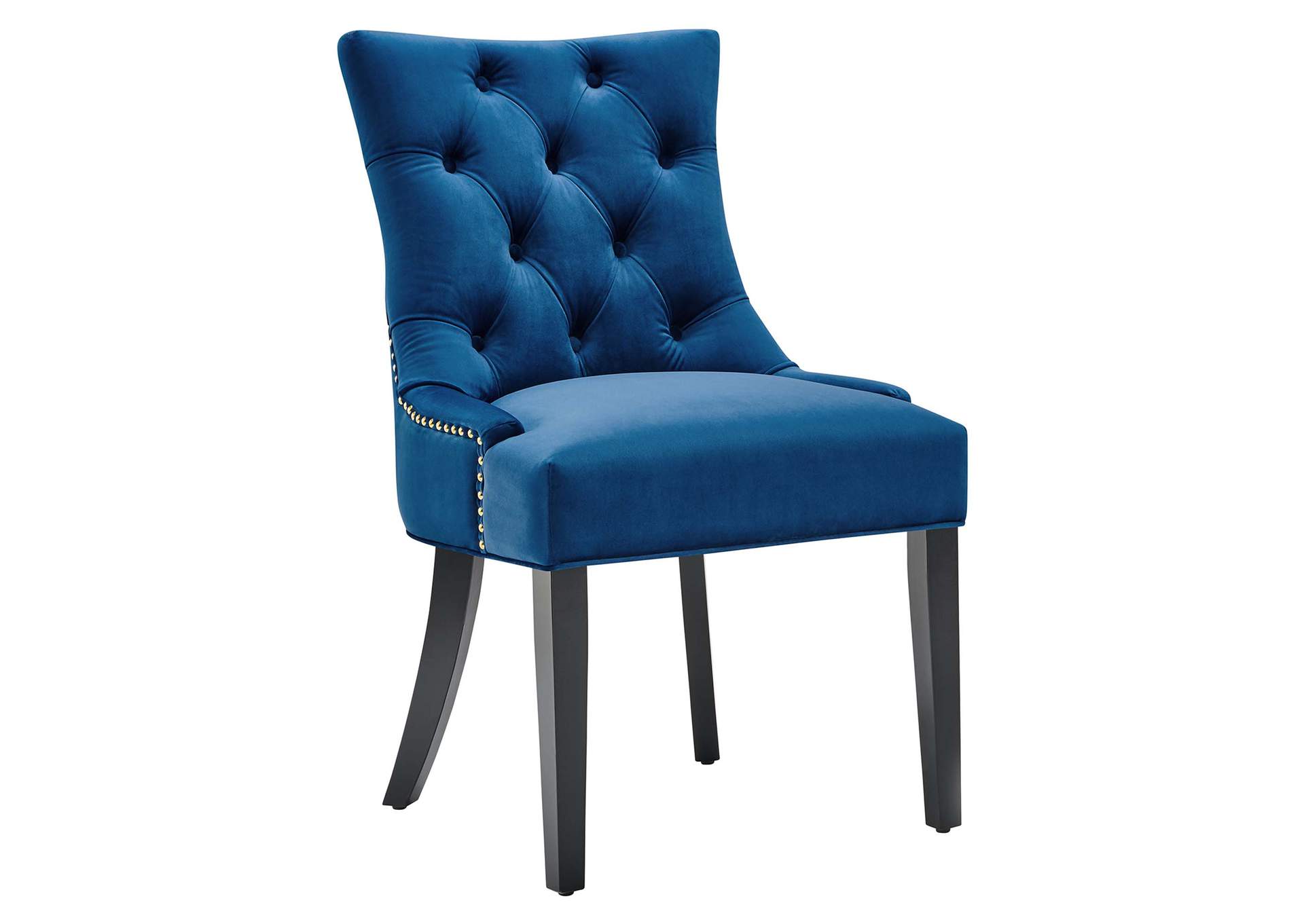 Navy Regent Tufted Performance Velvet Dining Side Chairs - [Set of 2],Modway