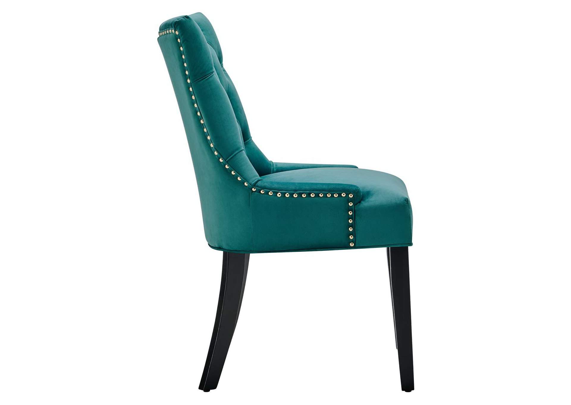 Teal Regent Tufted Performance Velvet Dining Side Chairs - [Set of 2],Modway