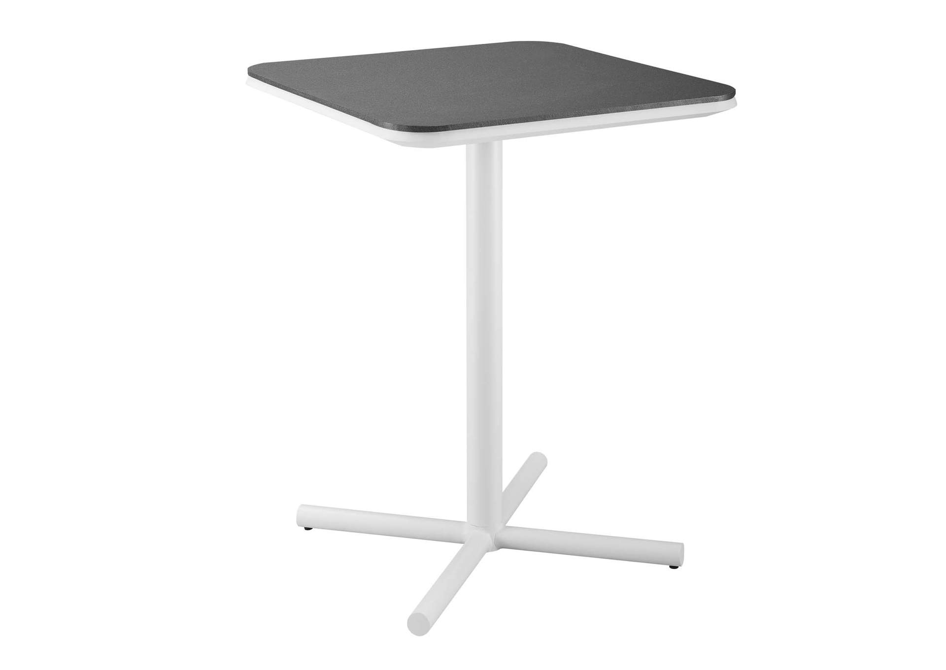 White Navy Raleigh 3 Piece Outdoor Patio Aluminum Bar Set,Modway
