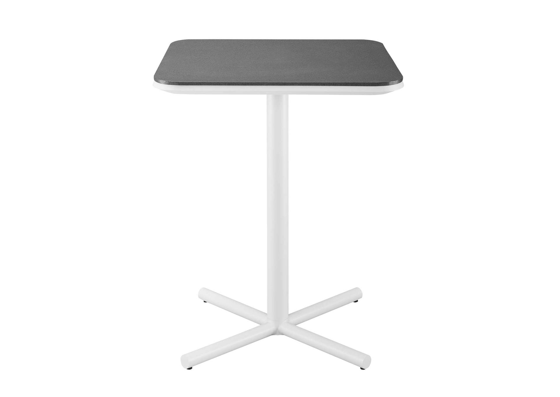 White Navy Raleigh 3 Piece Outdoor Patio Aluminum Bar Set,Modway