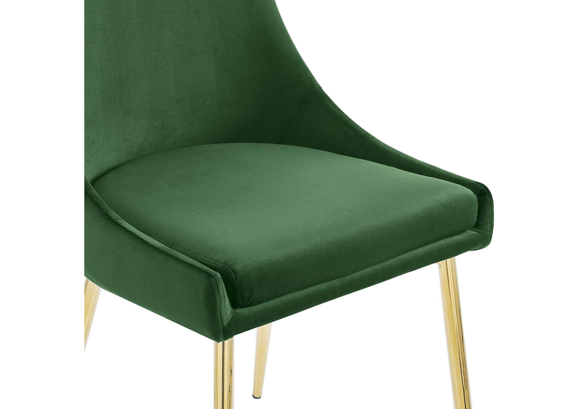 Viscount Performance Velvet Dining Chairs - Set of 2,Modway