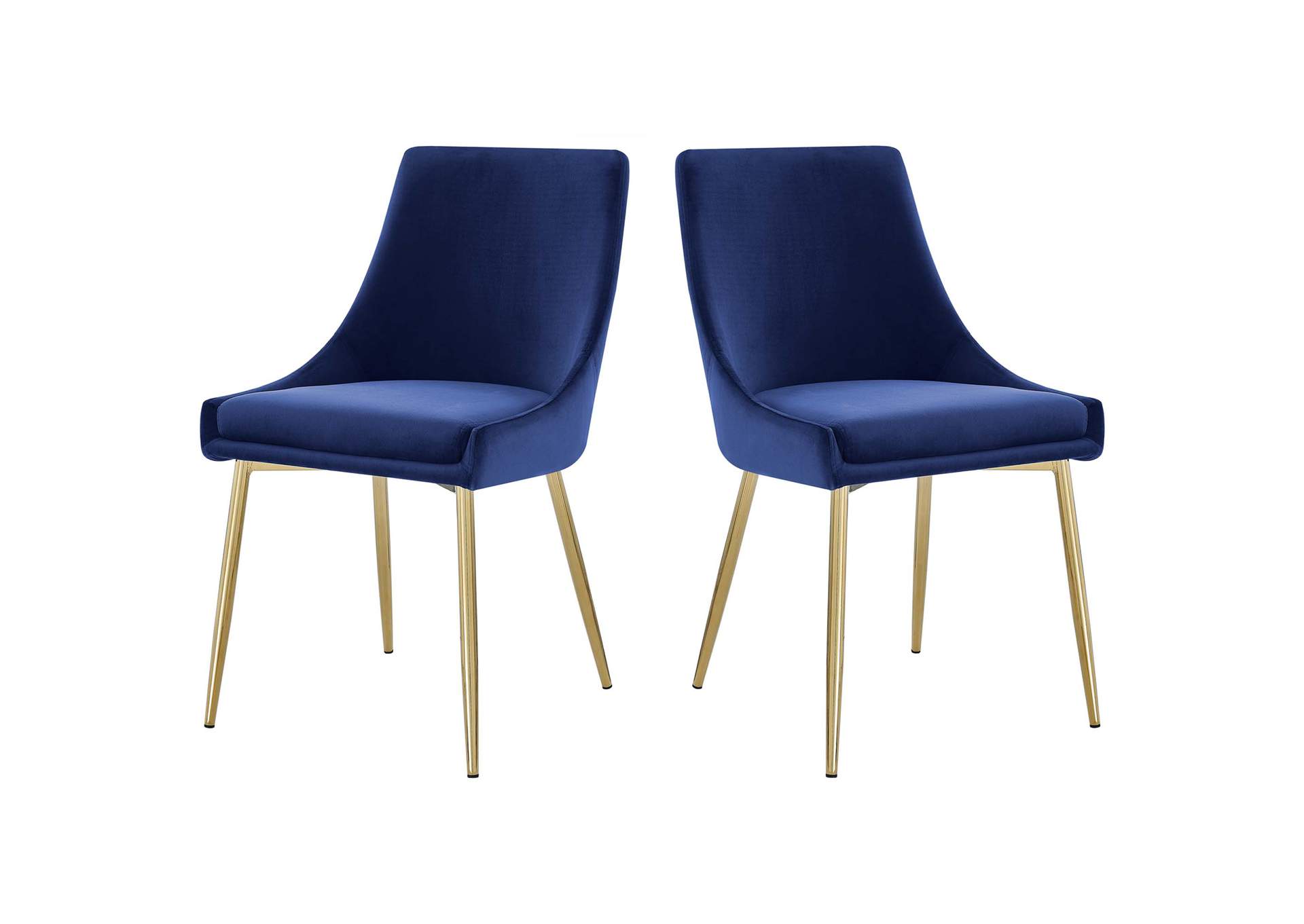 Viscount Performance Velvet Dining Chairs - Set of 2,Modway