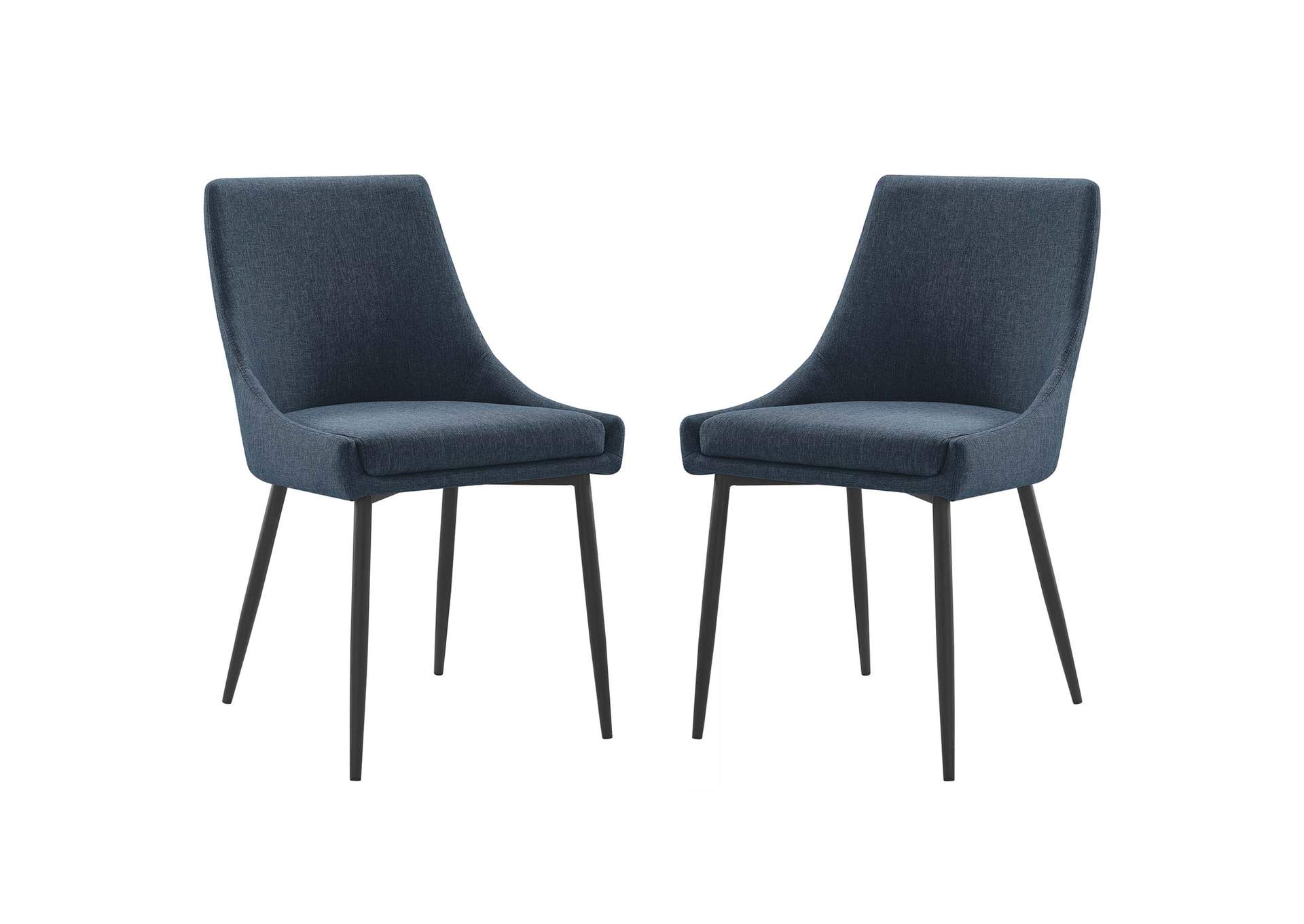 Viscount Upholstered Fabric Dining Chairs - Set of 2,Modway