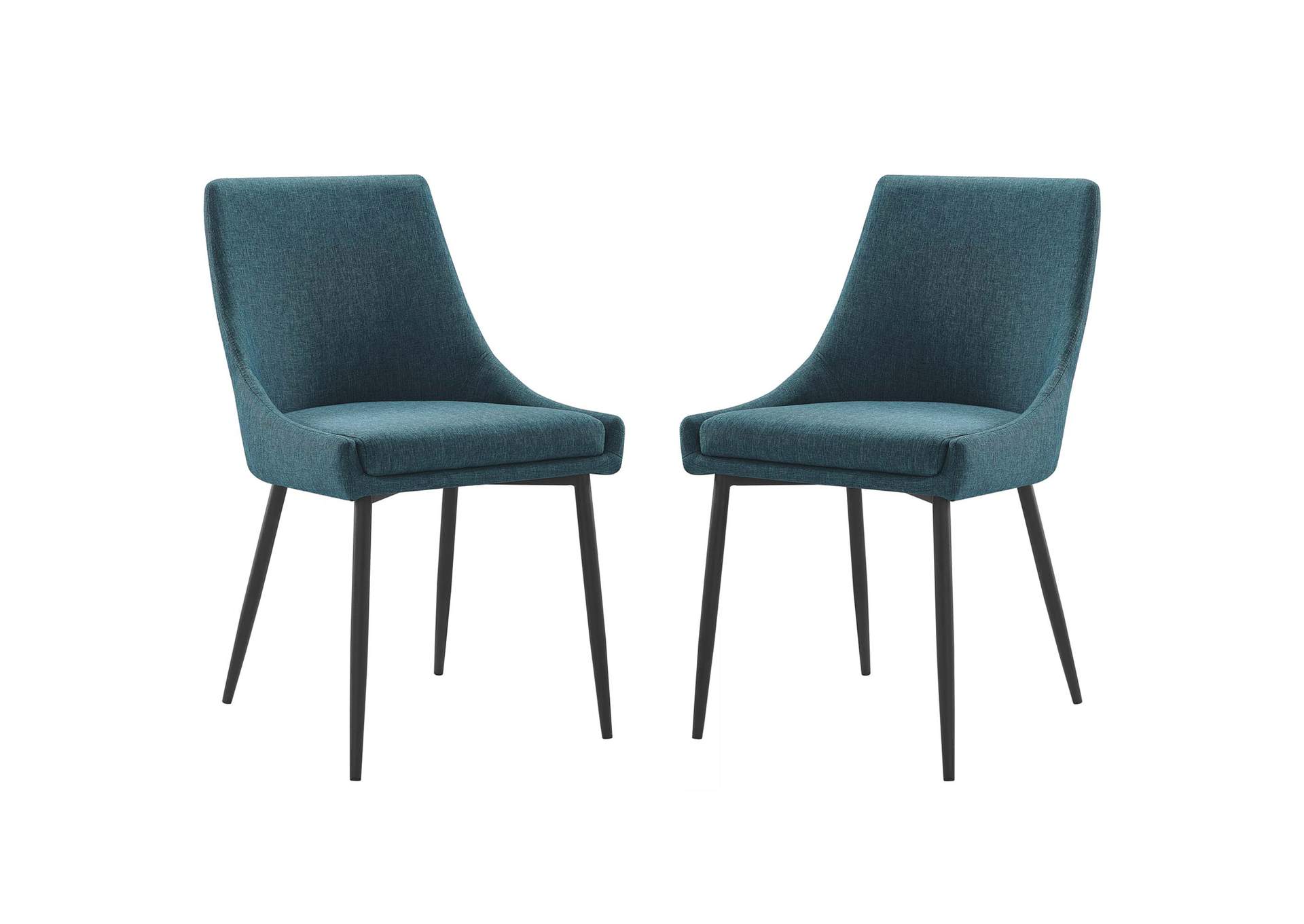 Viscount Upholstered Fabric Dining Chairs - Set of 2,Modway