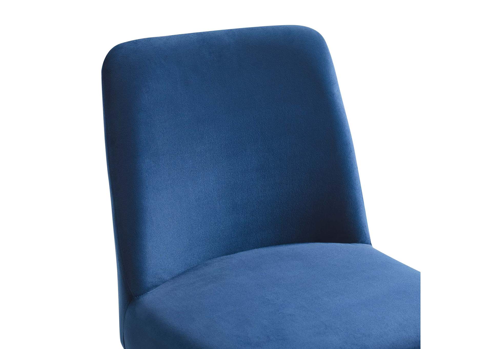Gold Navy Amplify Sled Base Performance Velvet Dining Side Chair,Modway