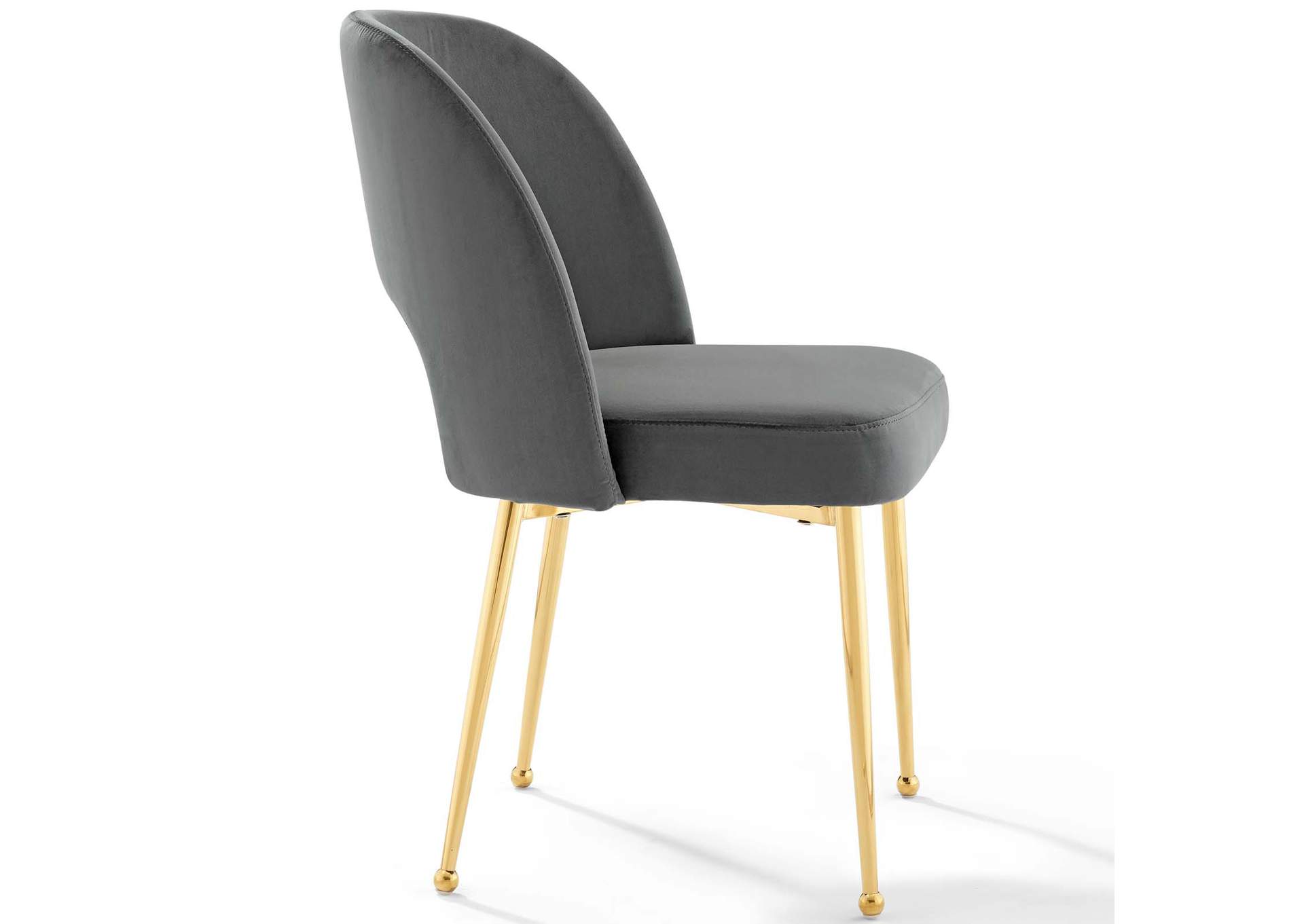 Charcoal Rouse Dining Room Side Chair,Modway