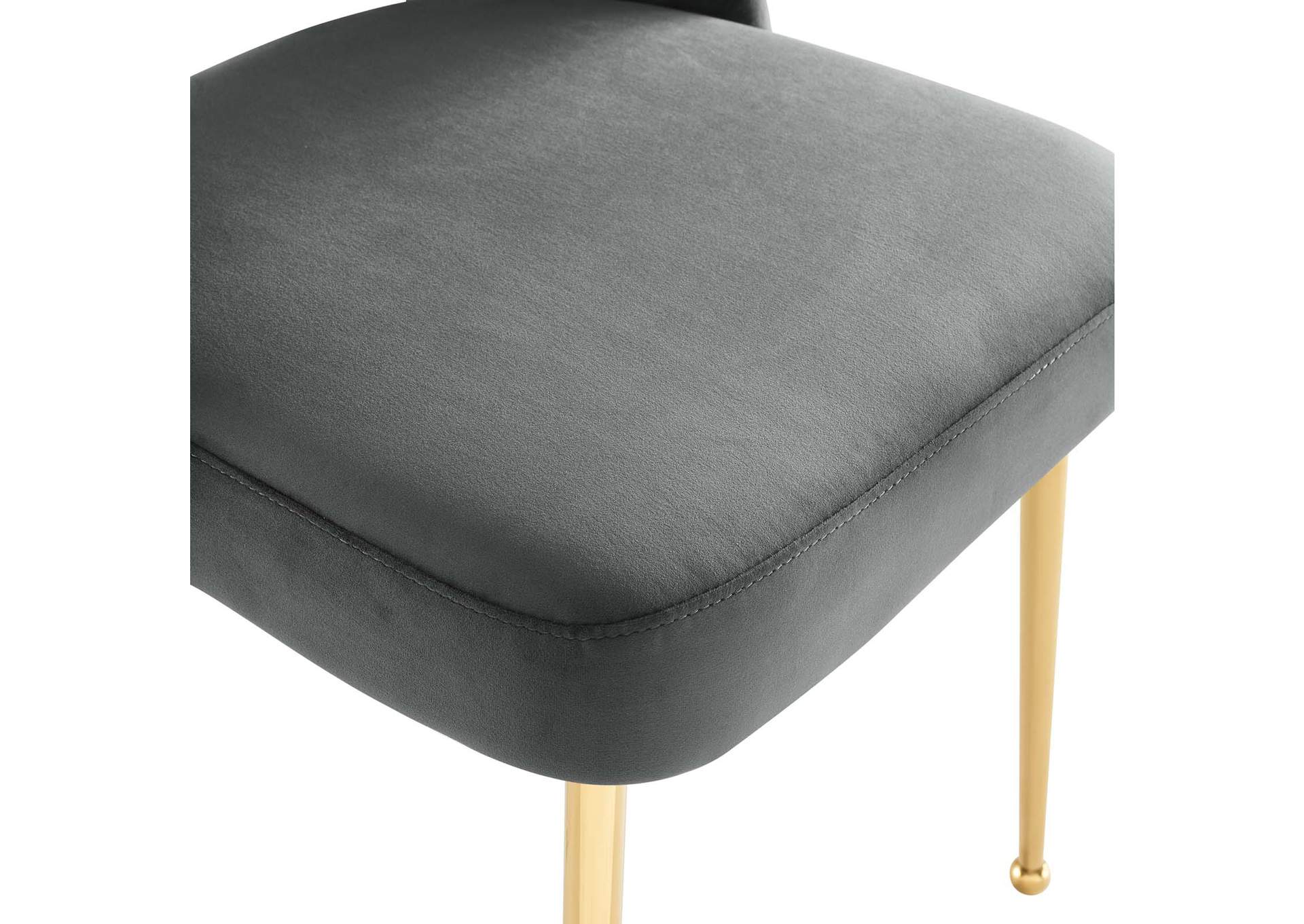 Charcoal Rouse Dining Room Side Chair,Modway