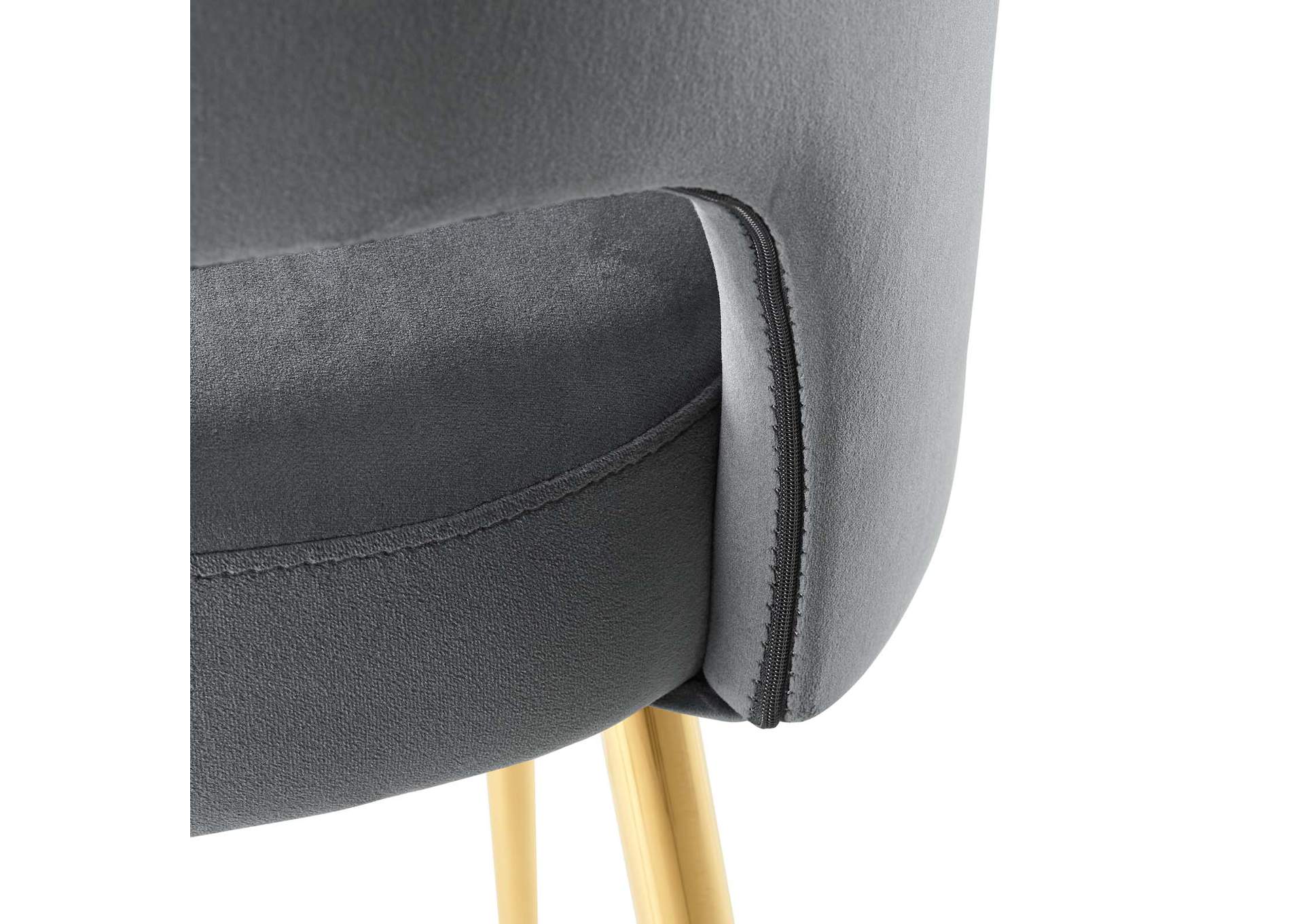 Charcoal Rouse Dining Room Side Chair,Modway