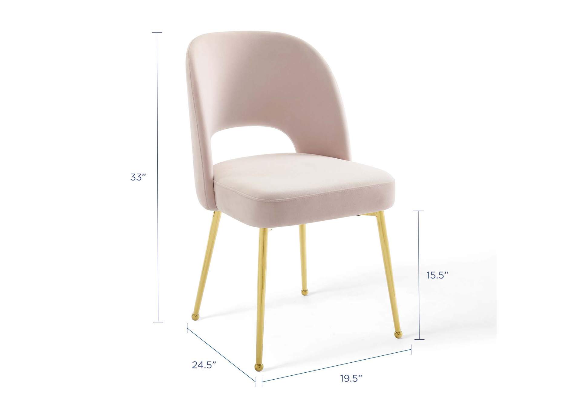 Pink Rouse Dining Room Side Chair,Modway