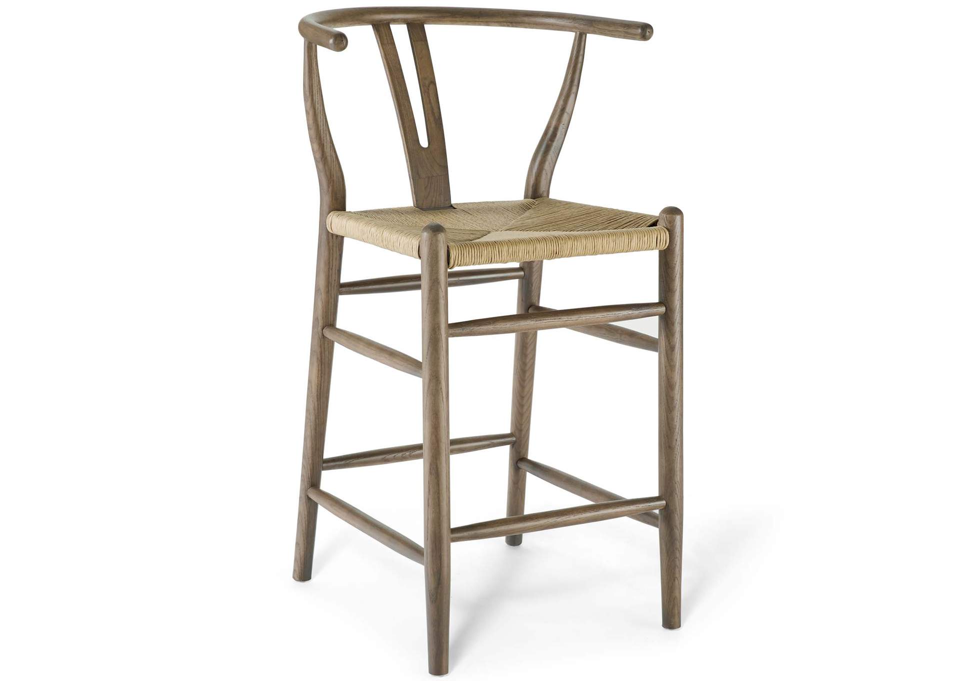 Gray Amish Wood Counter Stool,Modway