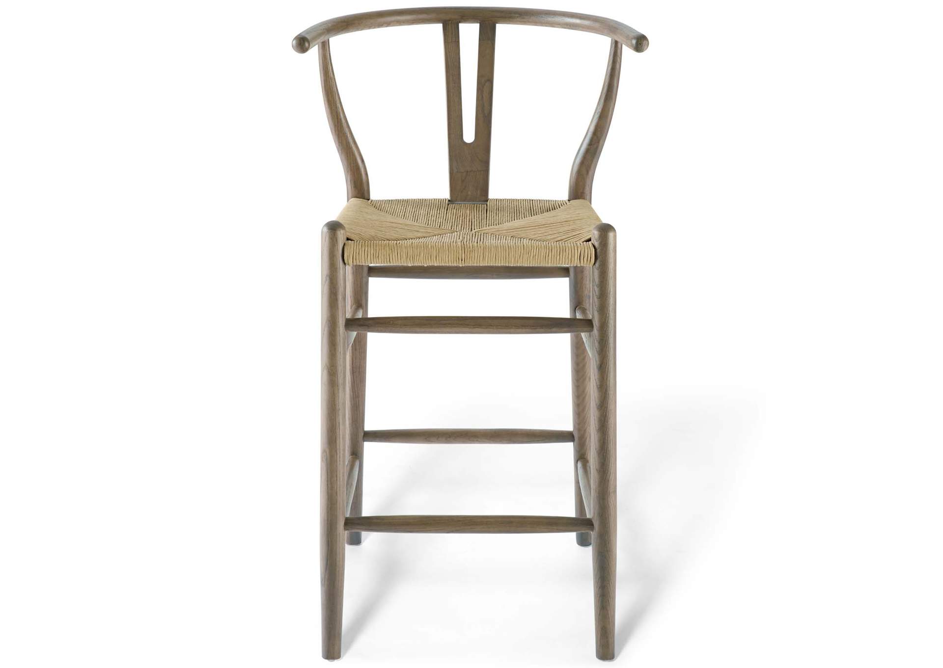 Gray Amish Wood Counter Stool,Modway