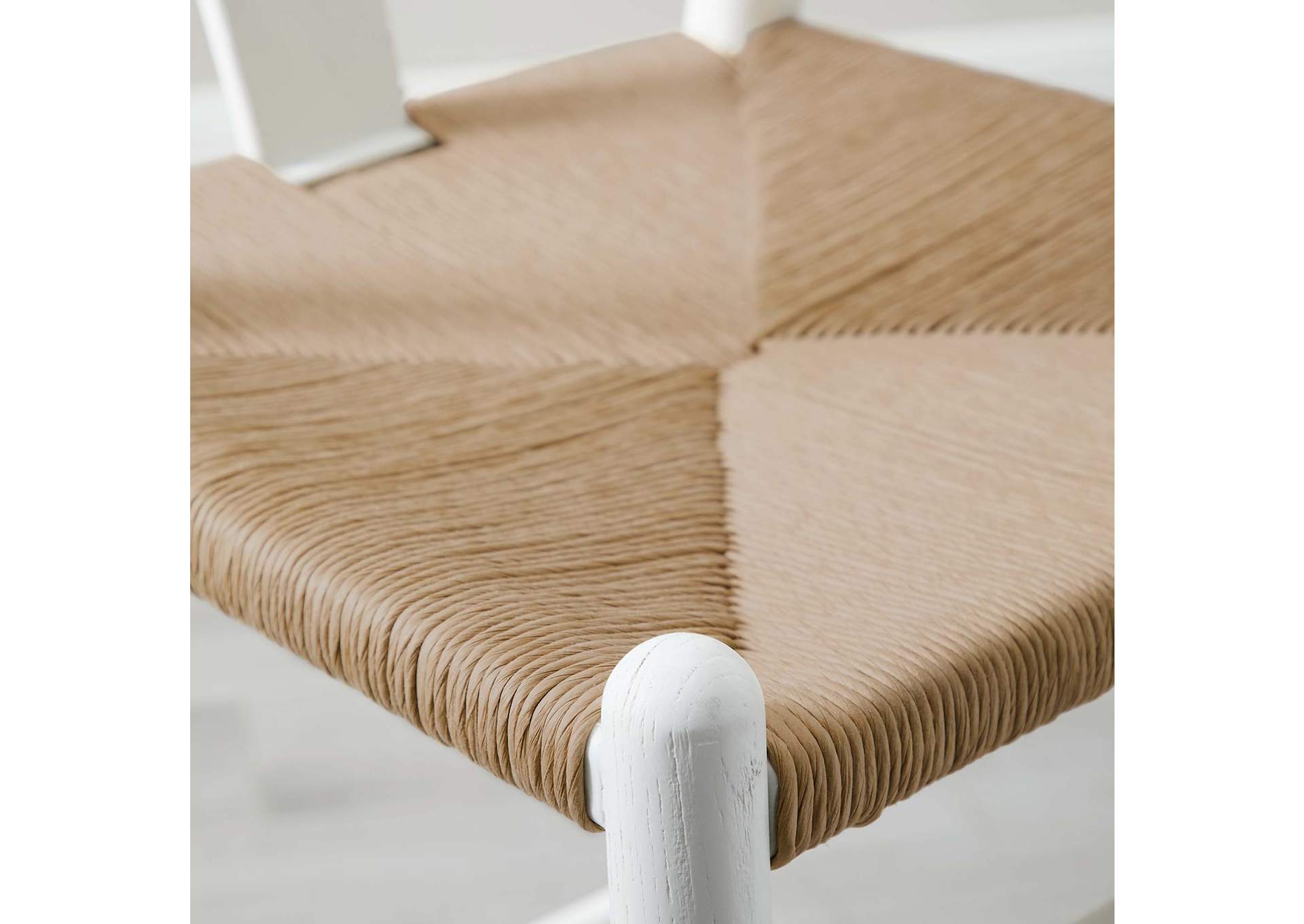 White Amish Wood Counter Stool,Modway