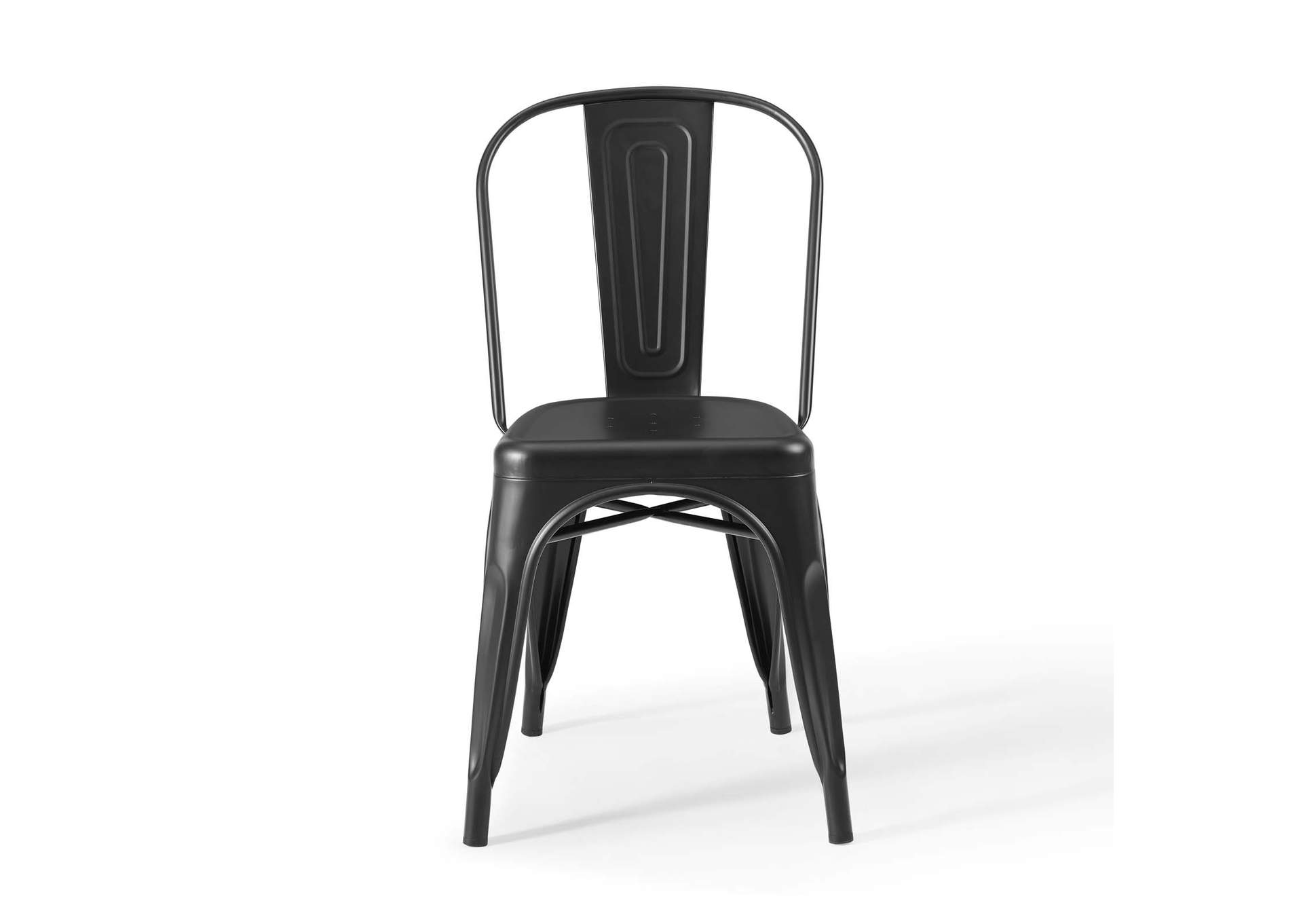 Black Promenade Bistro Dining Side Chair [Set of 2],Modway
