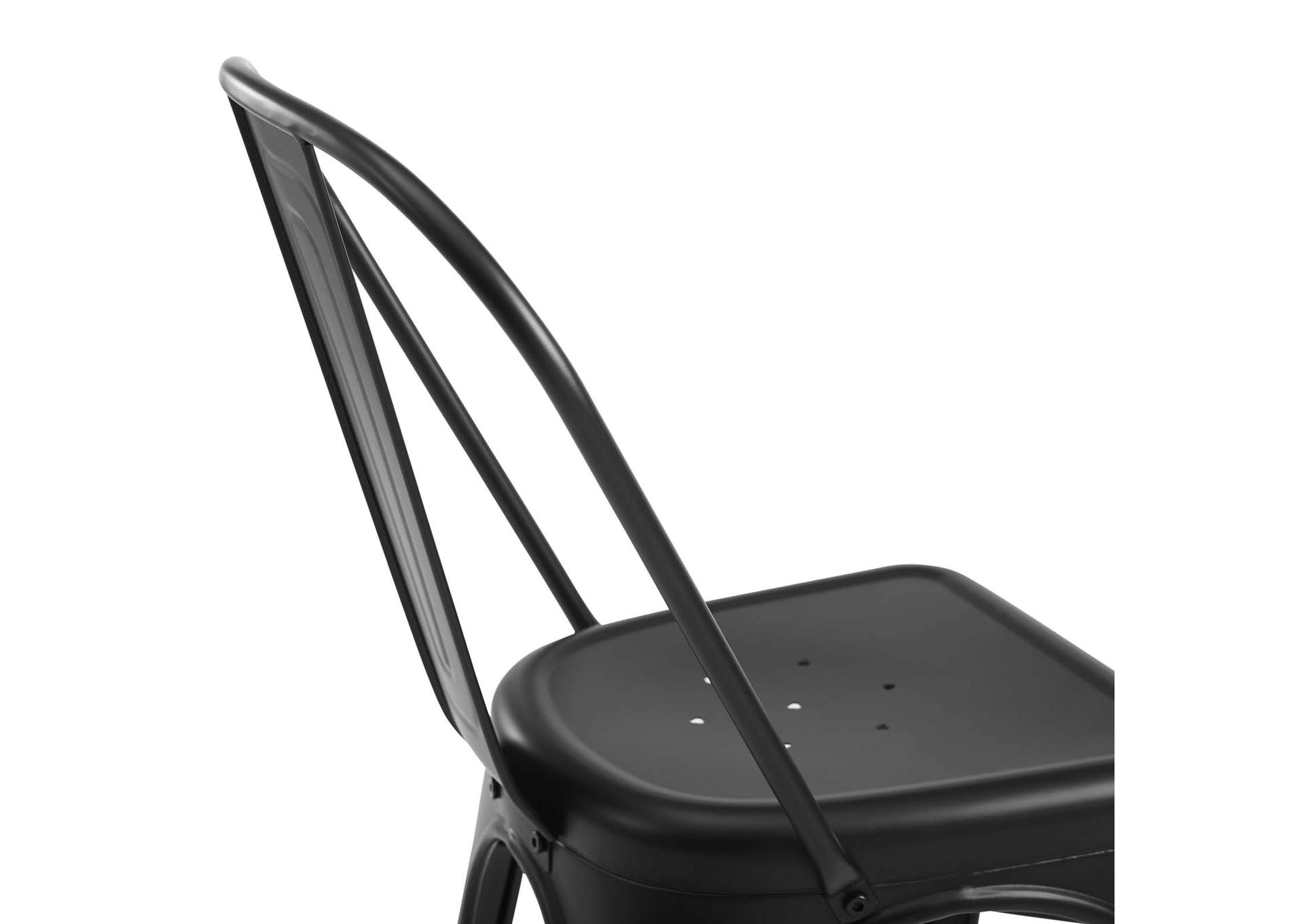 Black Promenade Bistro Dining Side Chair [Set of 2],Modway