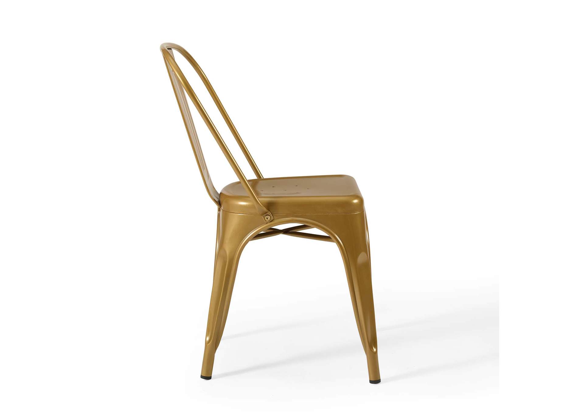 Gold Promenade Bistro Dining Side Chair [Set of 2],Modway
