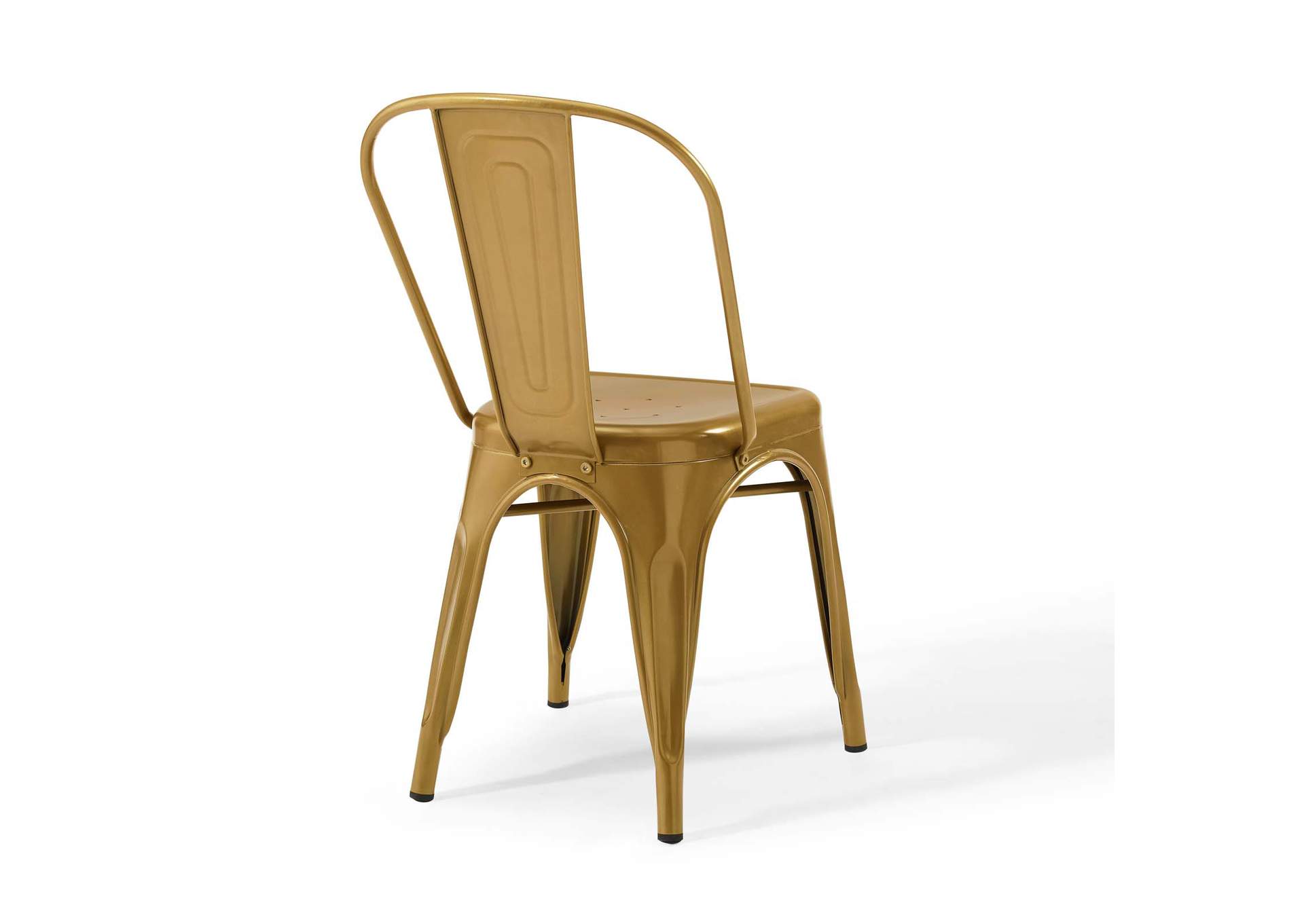 Gold Promenade Bistro Dining Side Chair [Set of 2],Modway