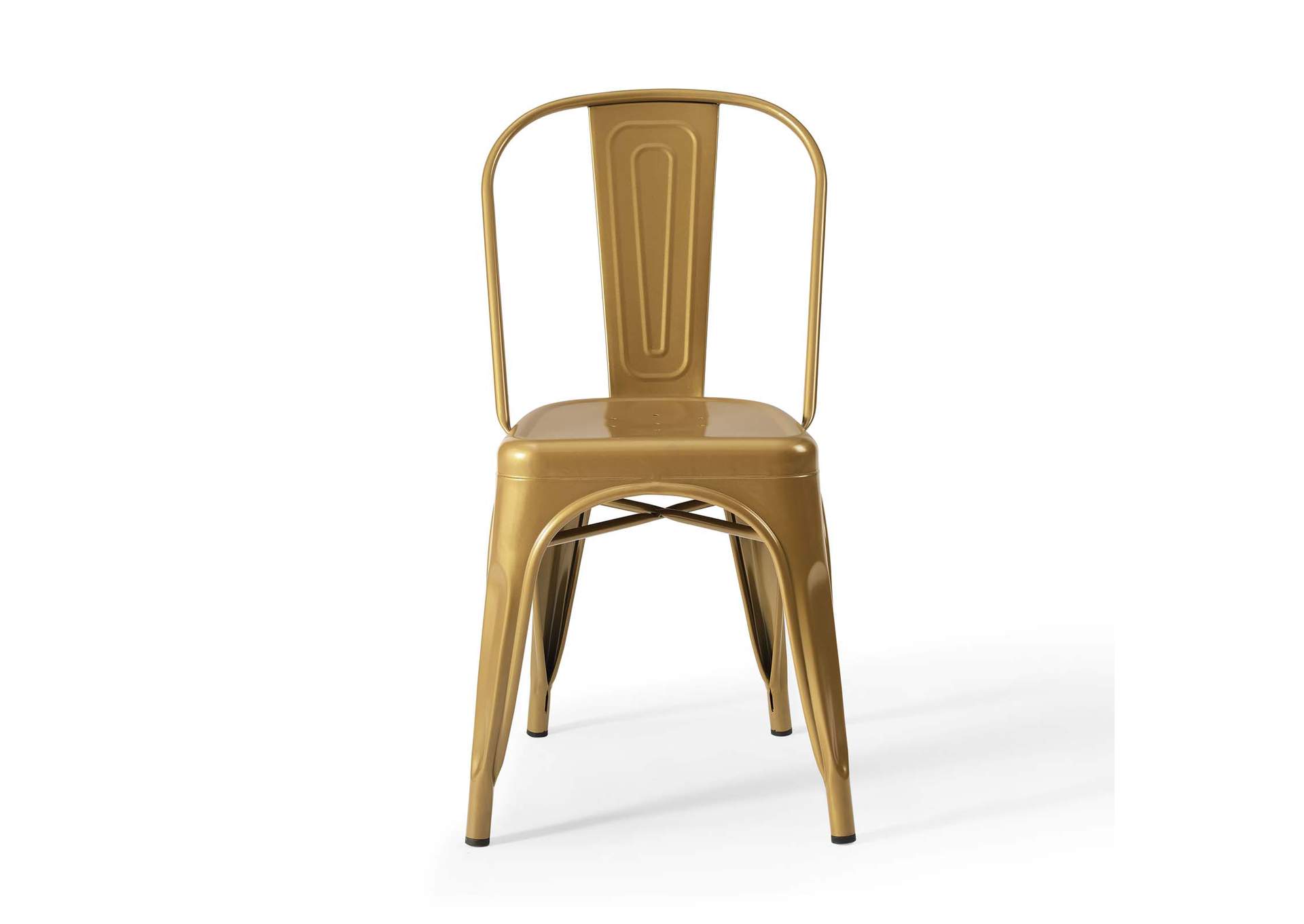 Gold Promenade Bistro Dining Side Chair [Set of 2],Modway