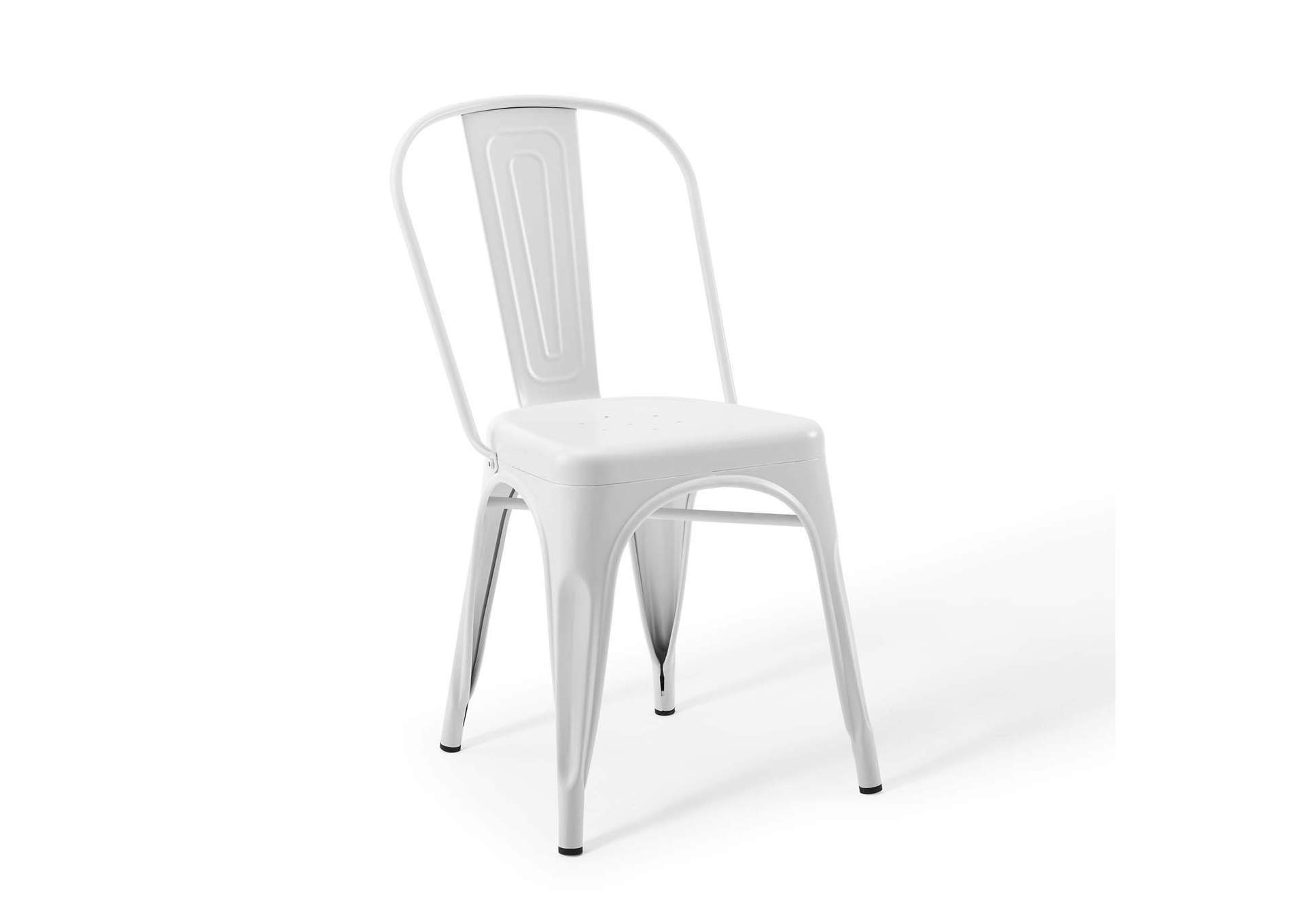 White Promenade Bistro Dining Side Chair [Set of 2],Modway