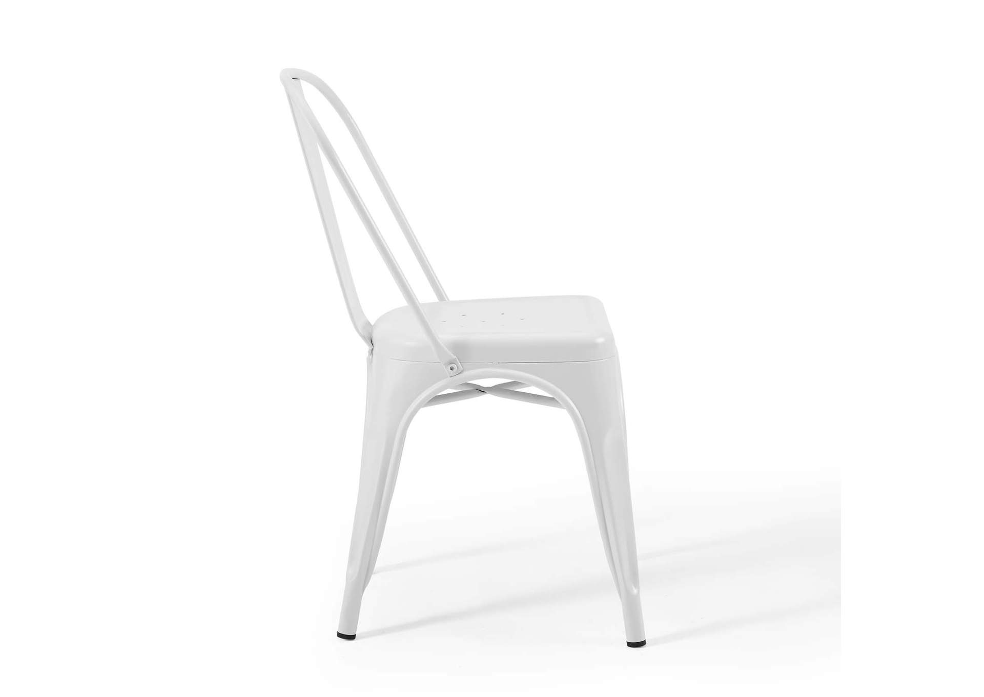 White Promenade Bistro Dining Side Chair [Set of 2],Modway