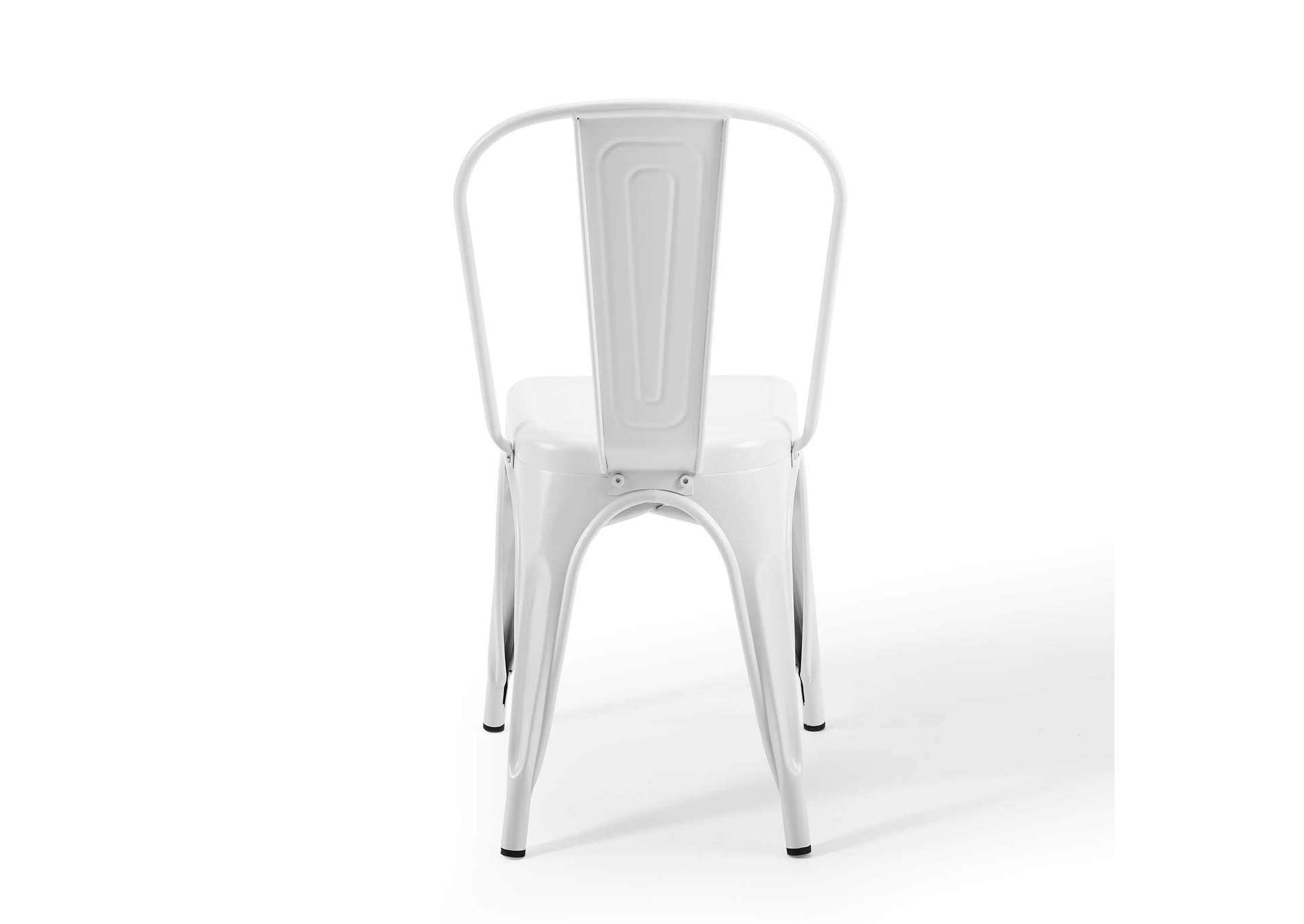 White Promenade Bistro Dining Side Chair [Set of 2],Modway