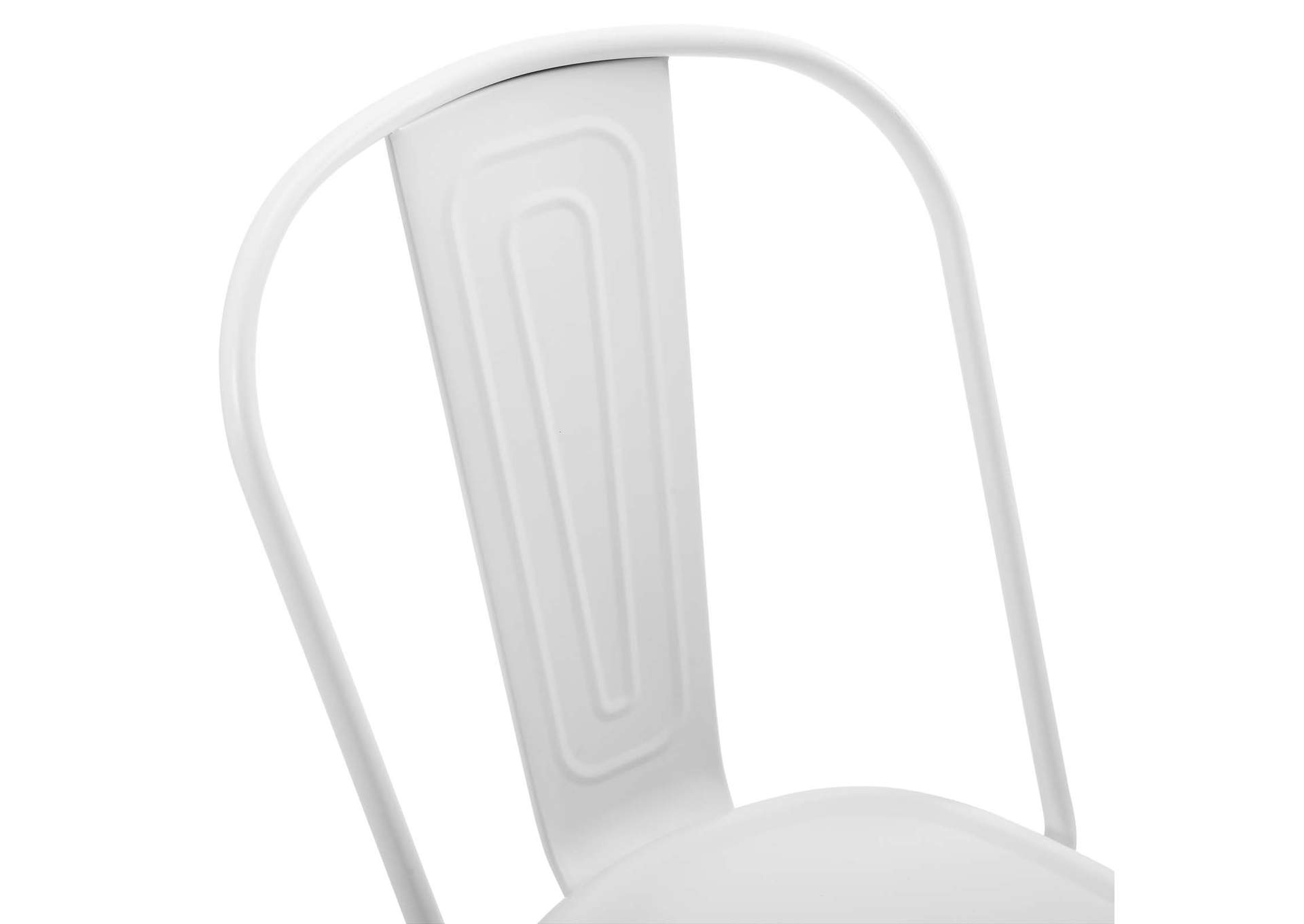 White Promenade Bistro Dining Side Chair [Set of 2],Modway