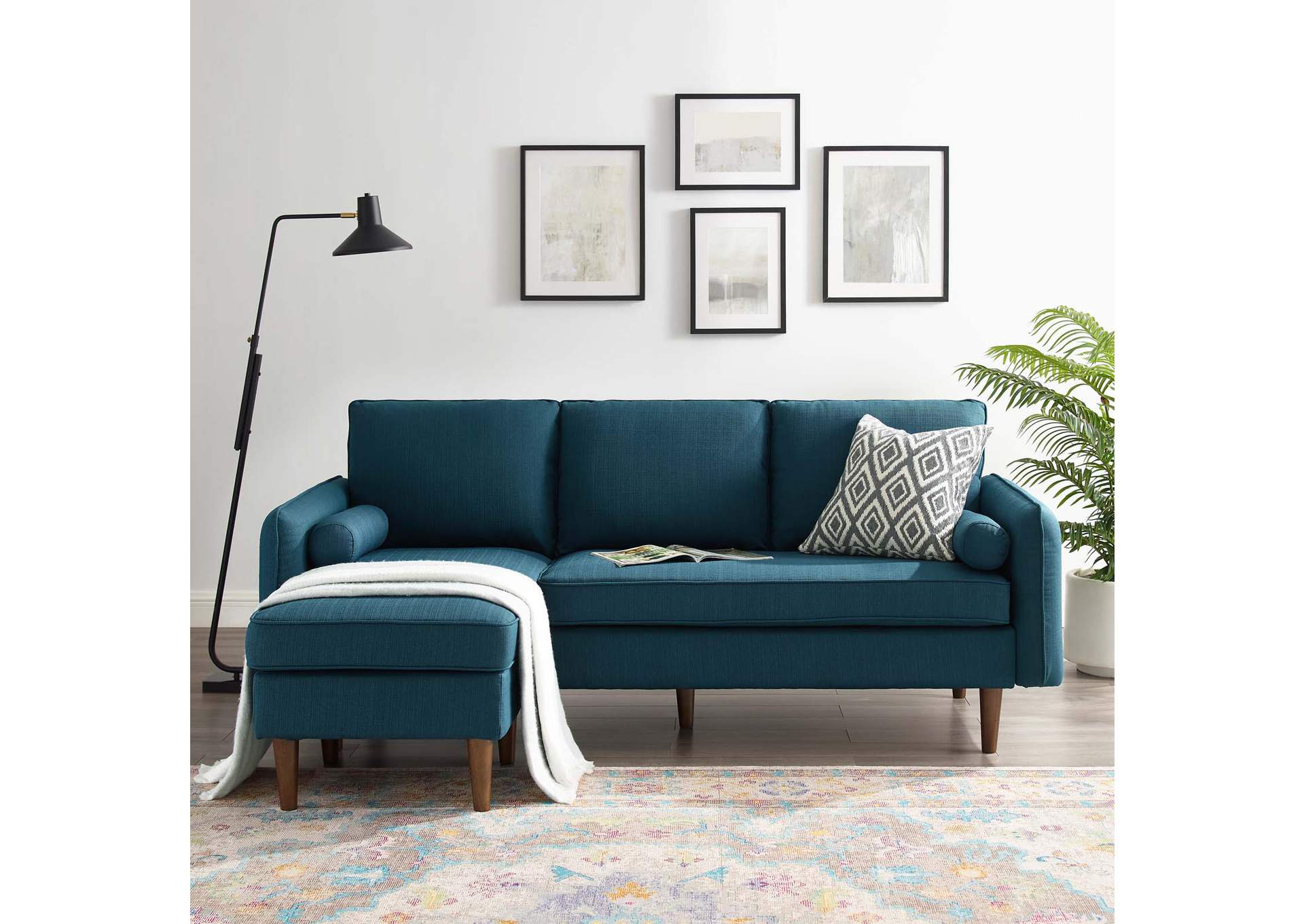 Azure Revive Upholstered Right or Left Sectional Sofa,Modway
