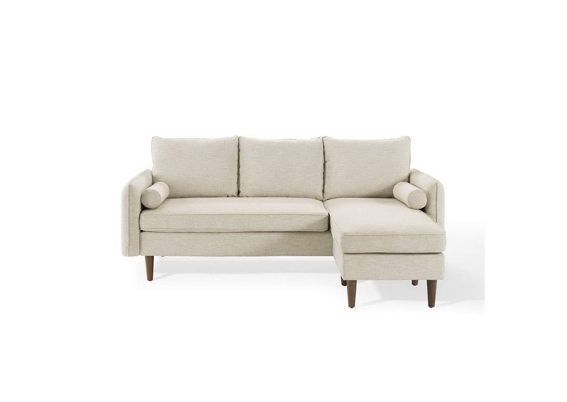 Beige Revive Upholstered Right or Left Sectional Sofa,Modway