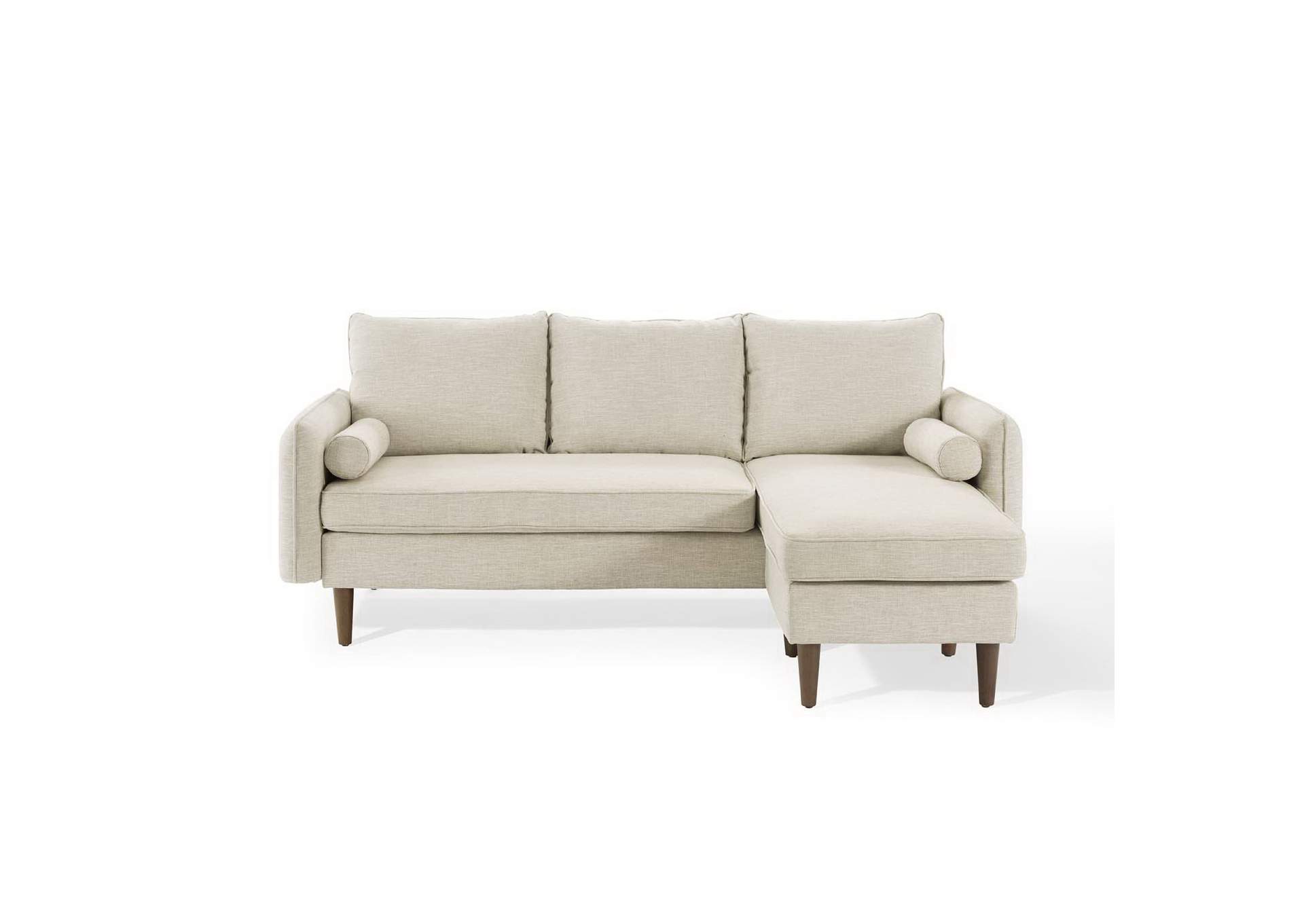 Beige Revive Upholstered Right or Left Sectional Sofa,Modway