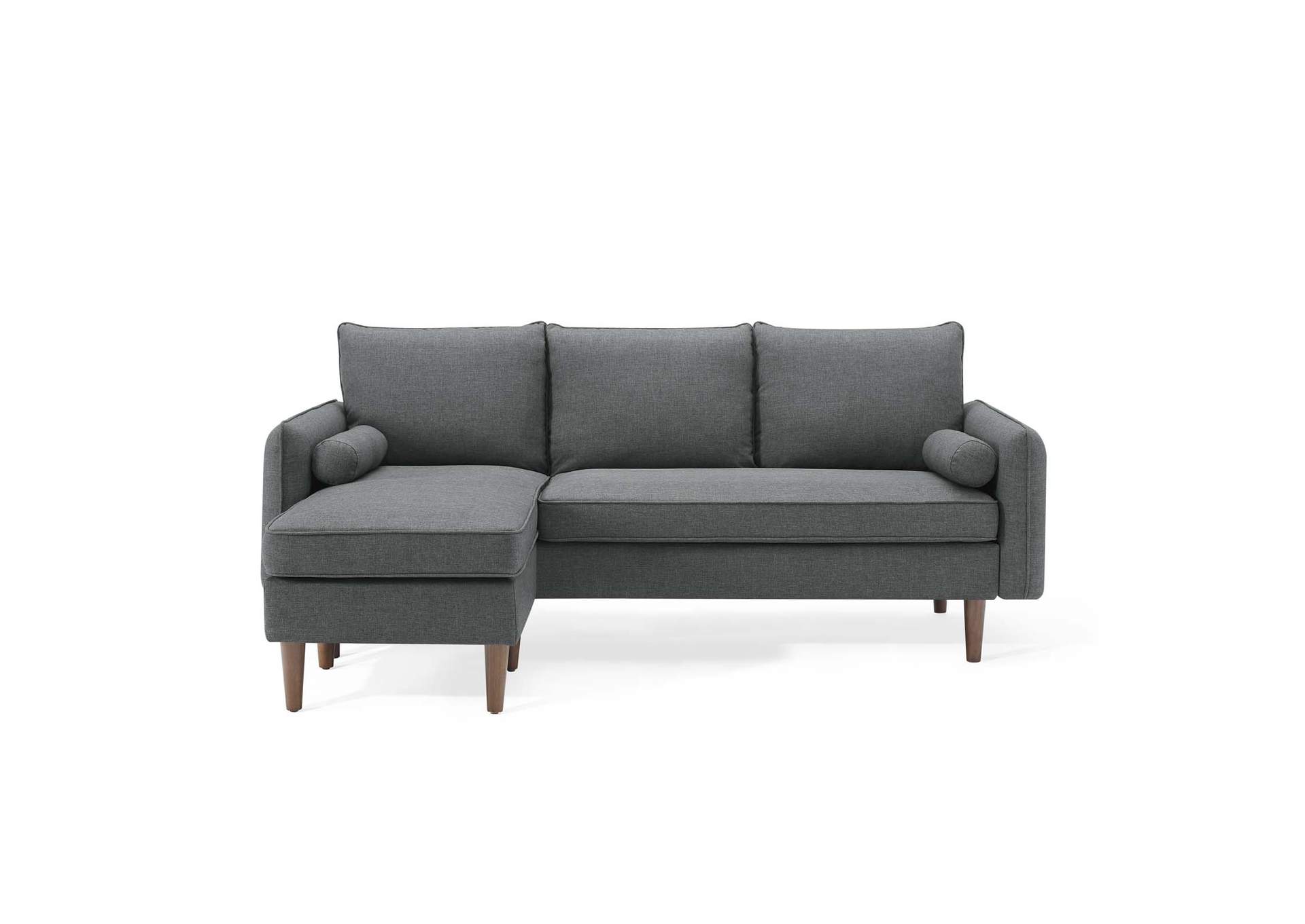 Gray Revive Upholstered Right or Left Sectional Sofa,Modway
