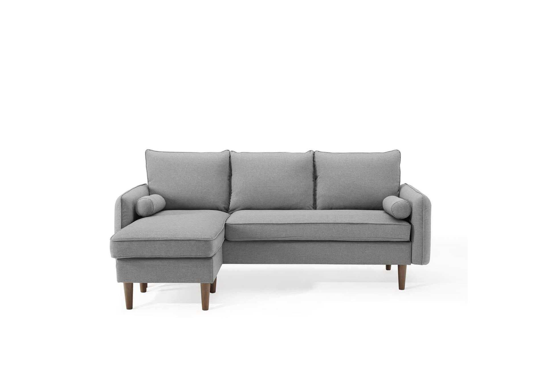 Light Gray Revive Upholstered Right or Left Sectional Sofa,Modway