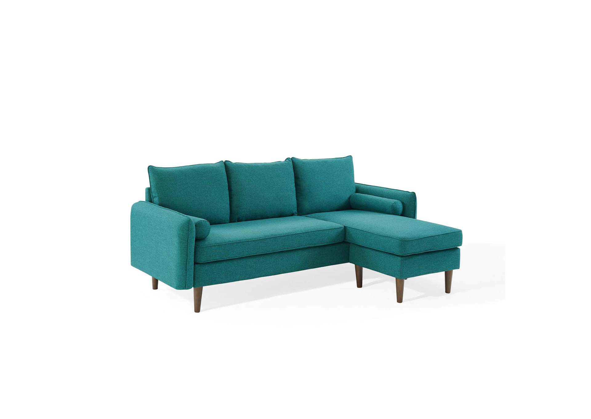 Teal Revive Upholstered Right or Left Sectional Sofa,Modway