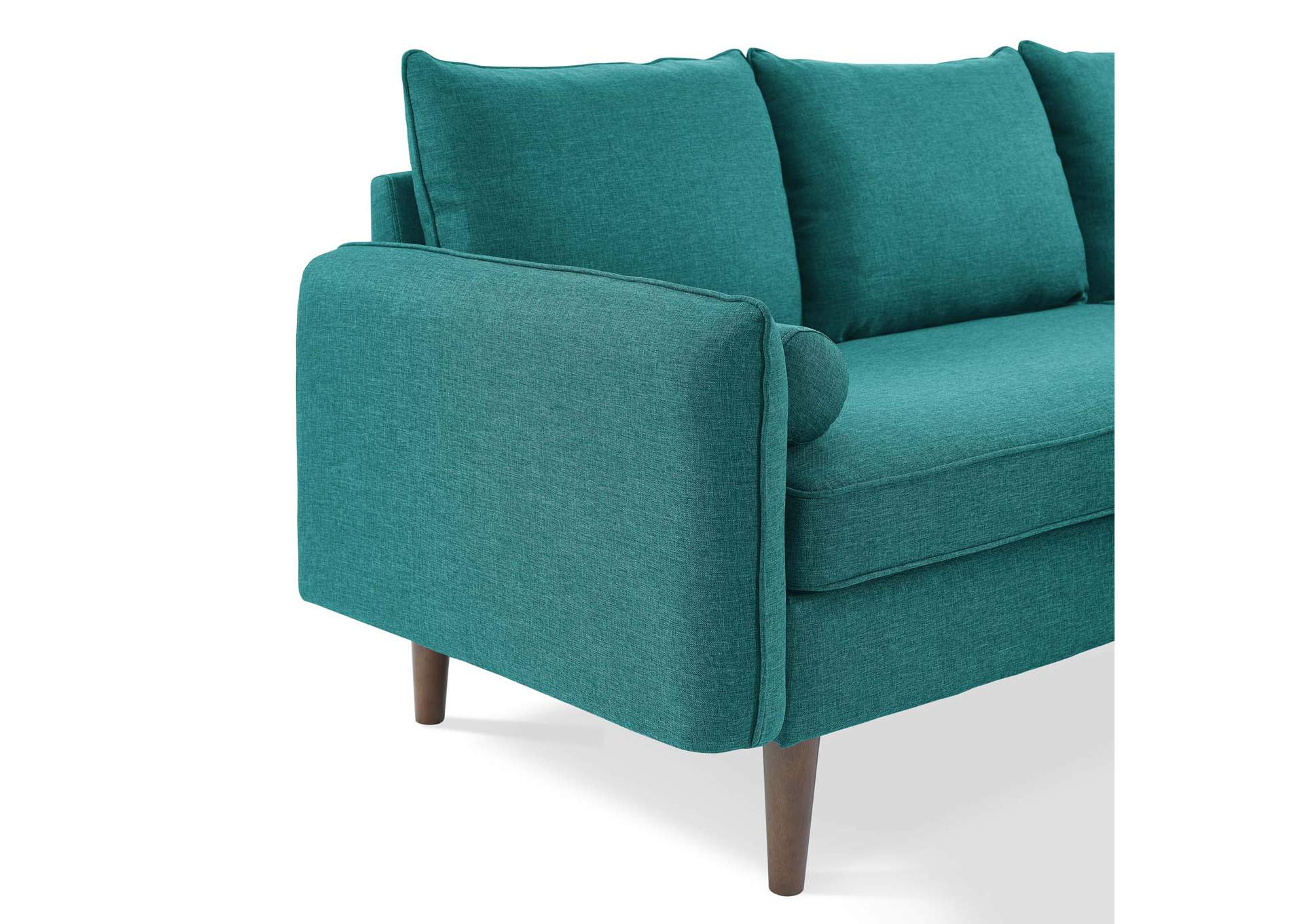 Teal Revive Upholstered Right or Left Sectional Sofa,Modway