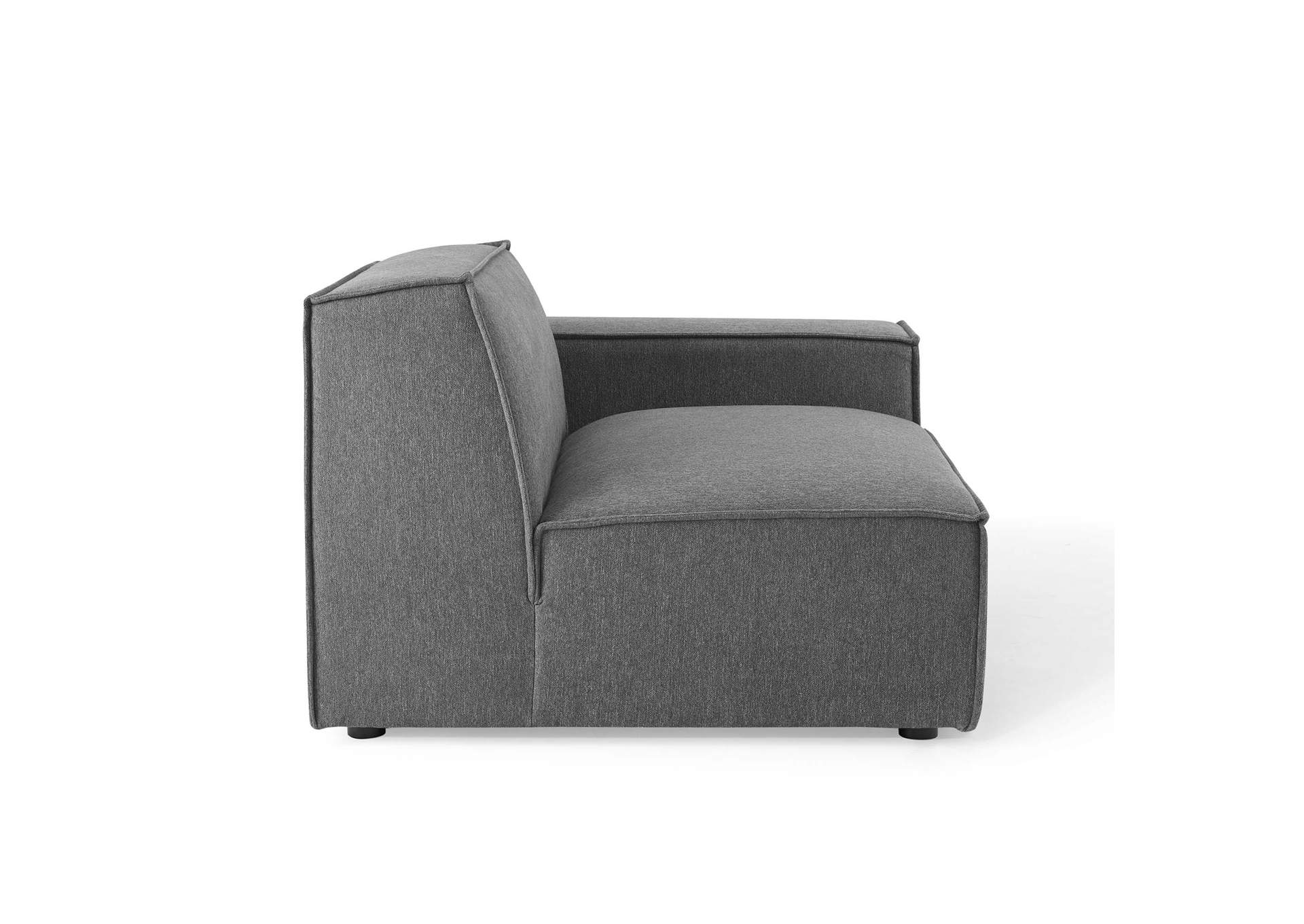 Charcoal Restore Right-Arm Sectional Sofa Chair,Modway
