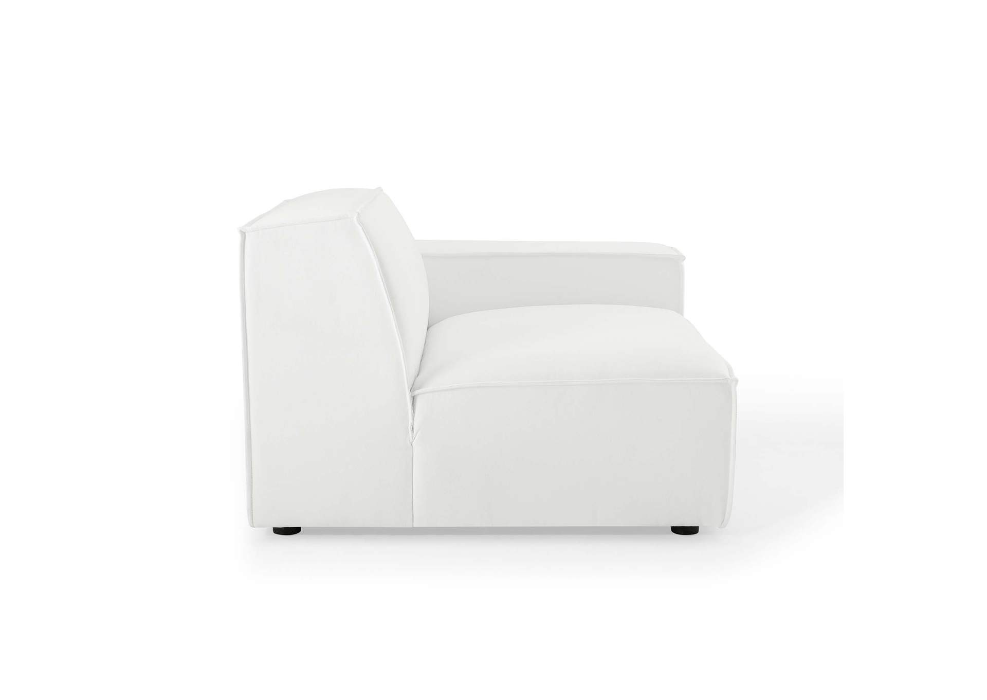 White Restore Right-Arm Sectional Sofa Chair,Modway