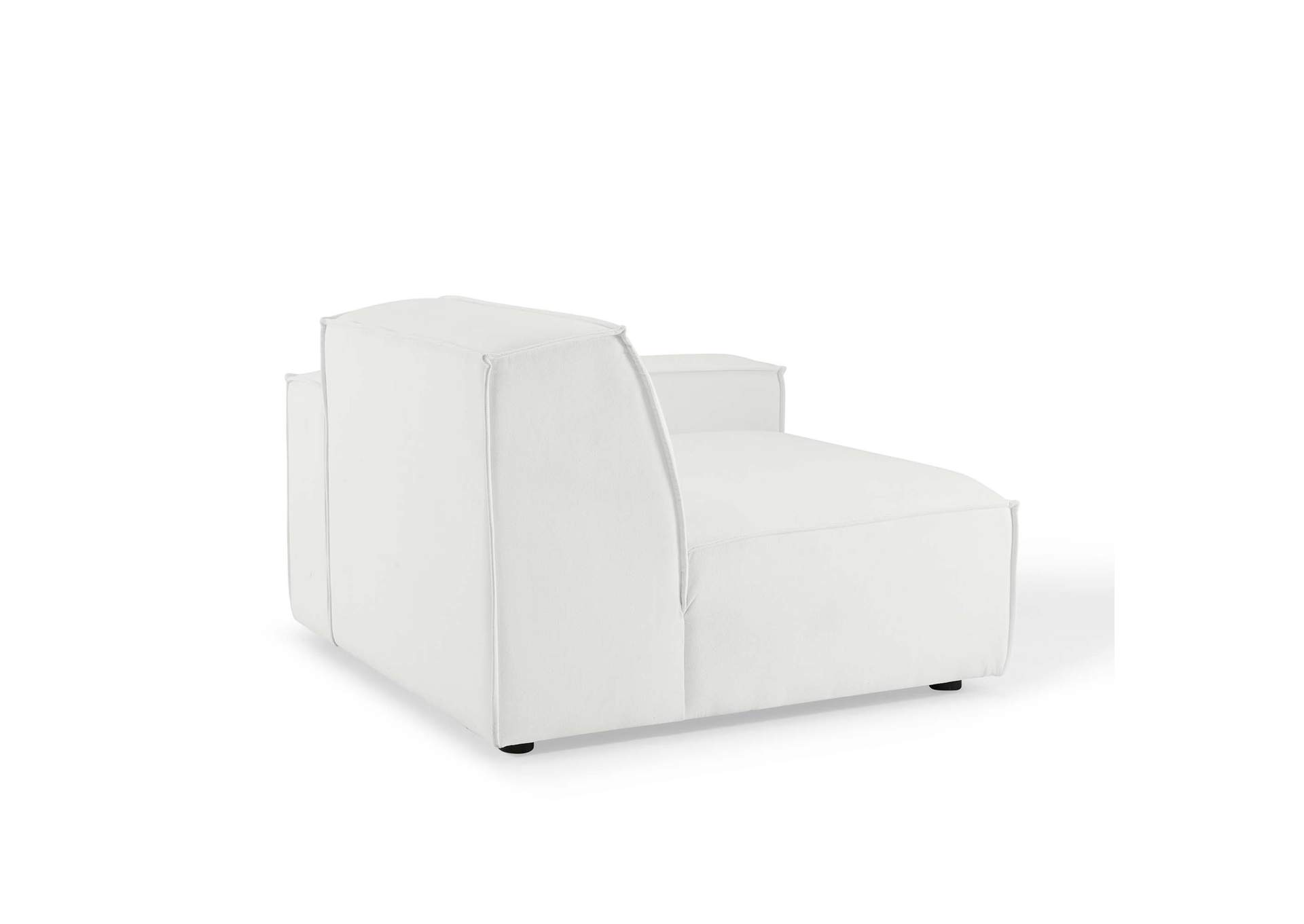 White Restore Right-Arm Sectional Sofa Chair,Modway