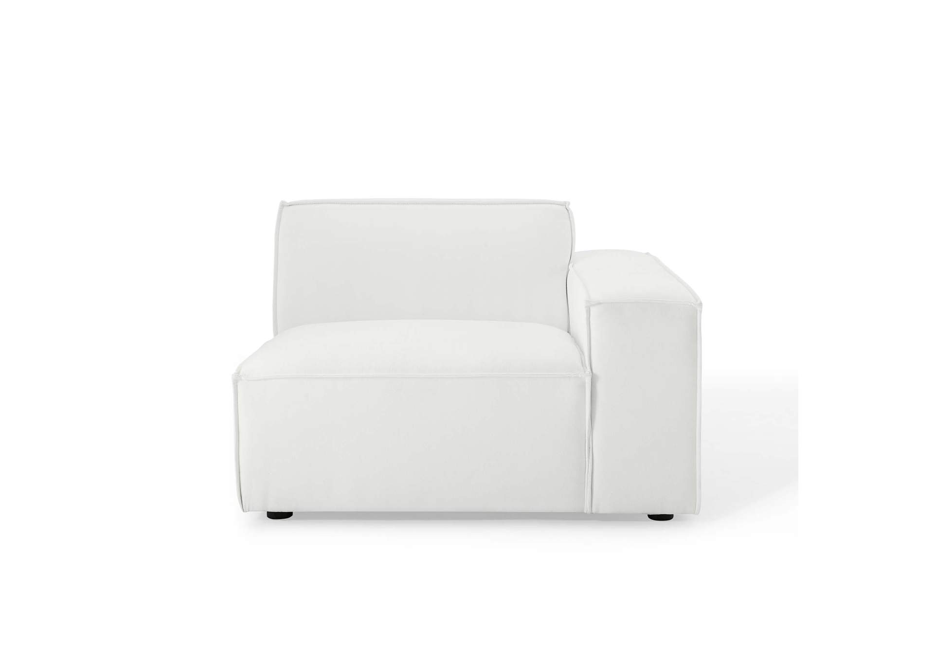 White Restore Right-Arm Sectional Sofa Chair,Modway