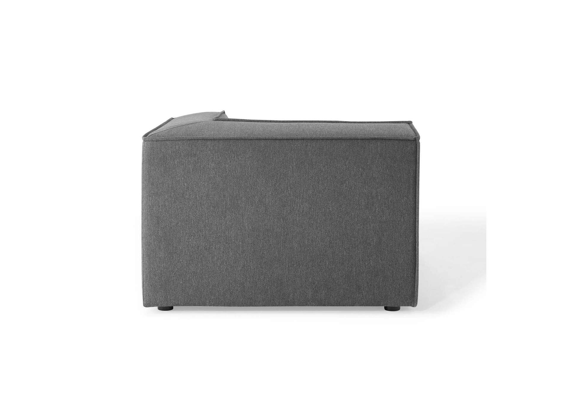 Charcoal Restore Sectional Sofa Corner Chair,Modway