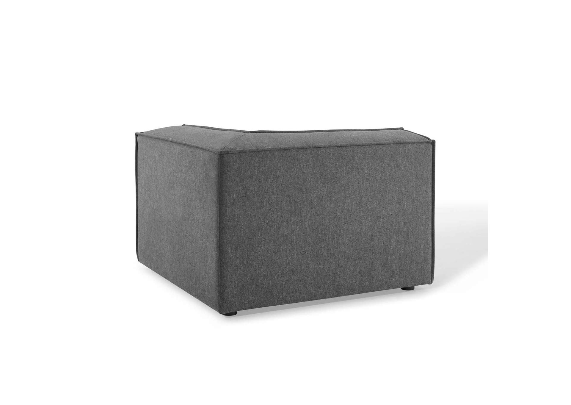 Charcoal Restore Sectional Sofa Corner Chair,Modway