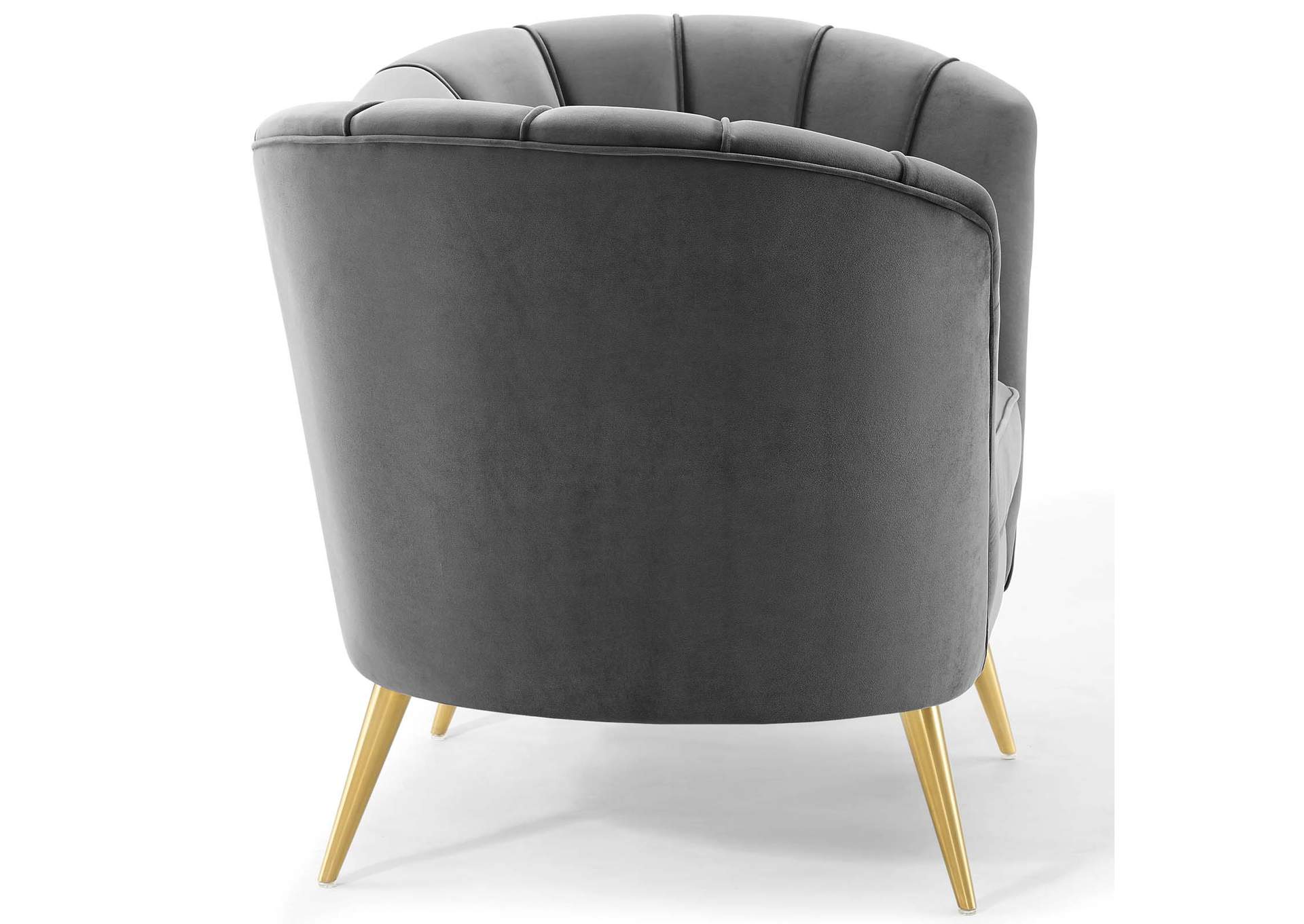 Gray Opportunity Performance Velvet Arm Chair,Modway