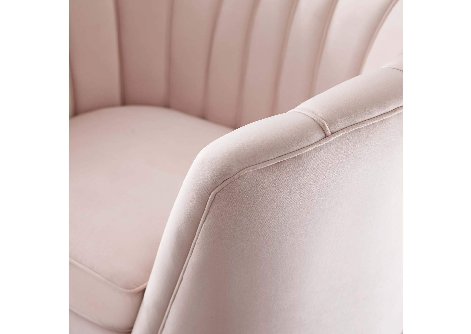 Pink Opportunity Performance Velvet Arm Chair,Modway